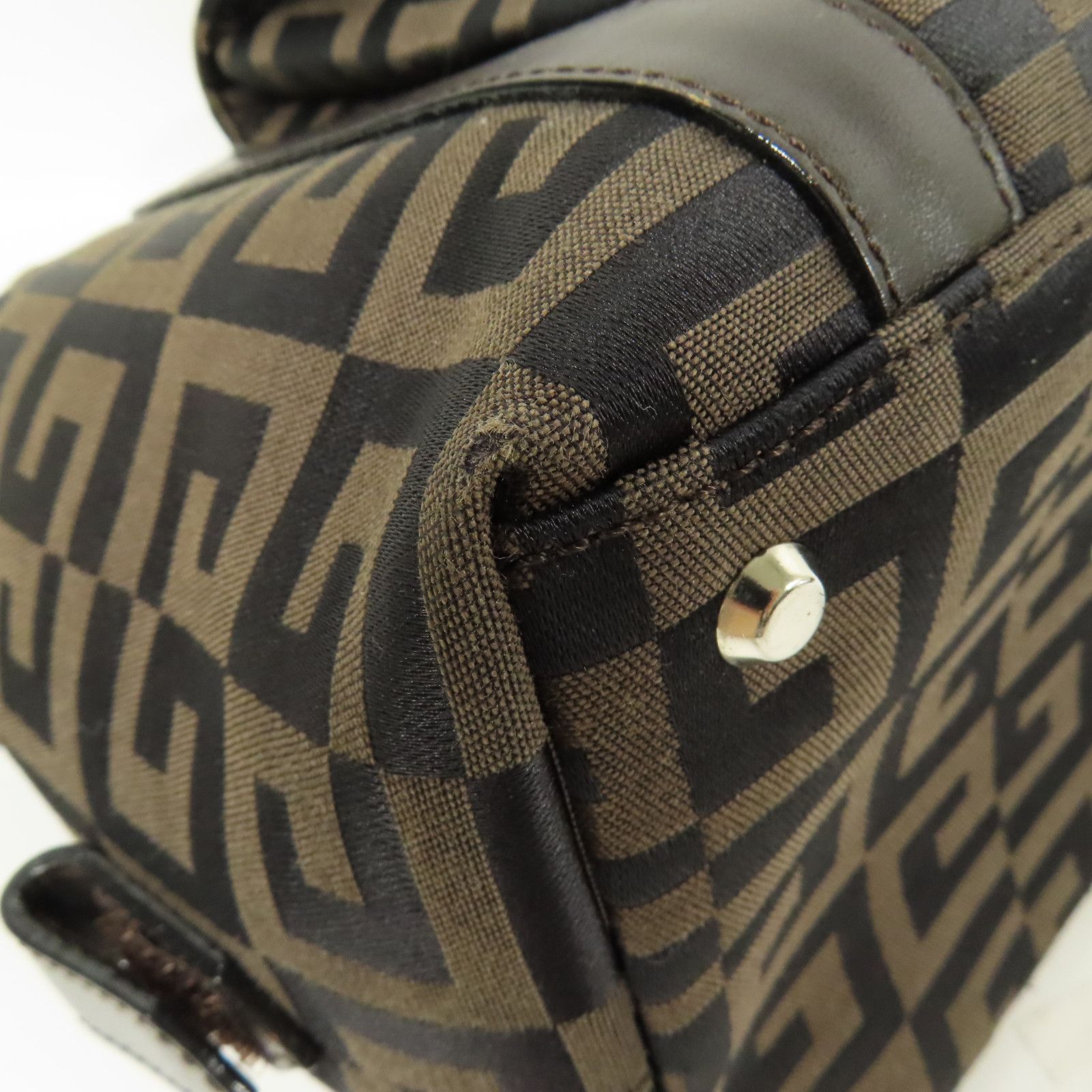 Givenchy Canvas Shoulder Bag Hand-turn Shoulder Bag 2way Shoulder Bag Brown Canvas