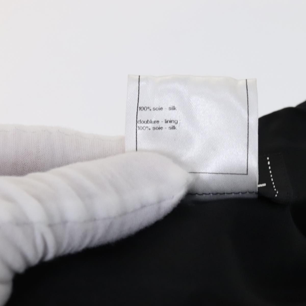 Chanel One Piece Silk Black Cc Auth