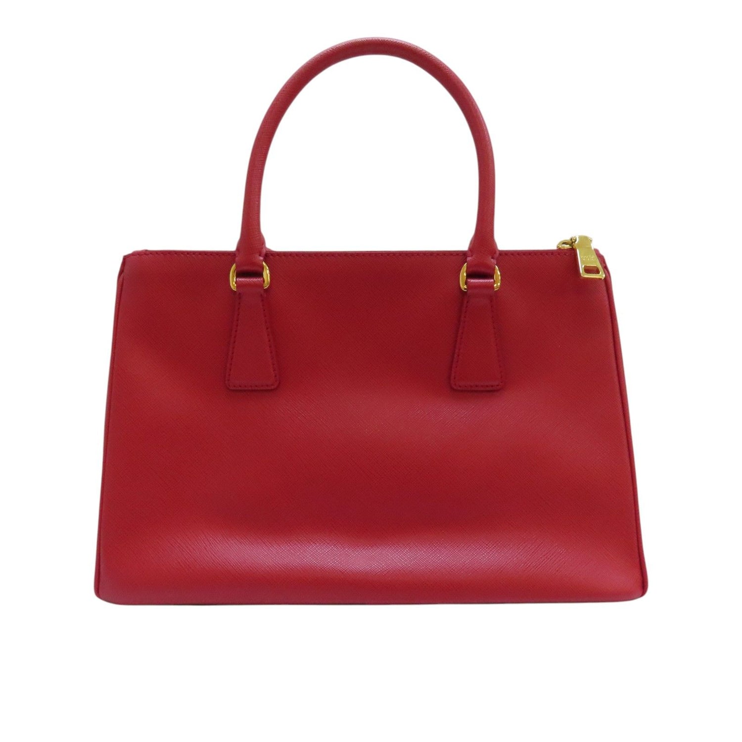 Prada Saffiano Galleria Medium Shoulder Bag Calfskin Red