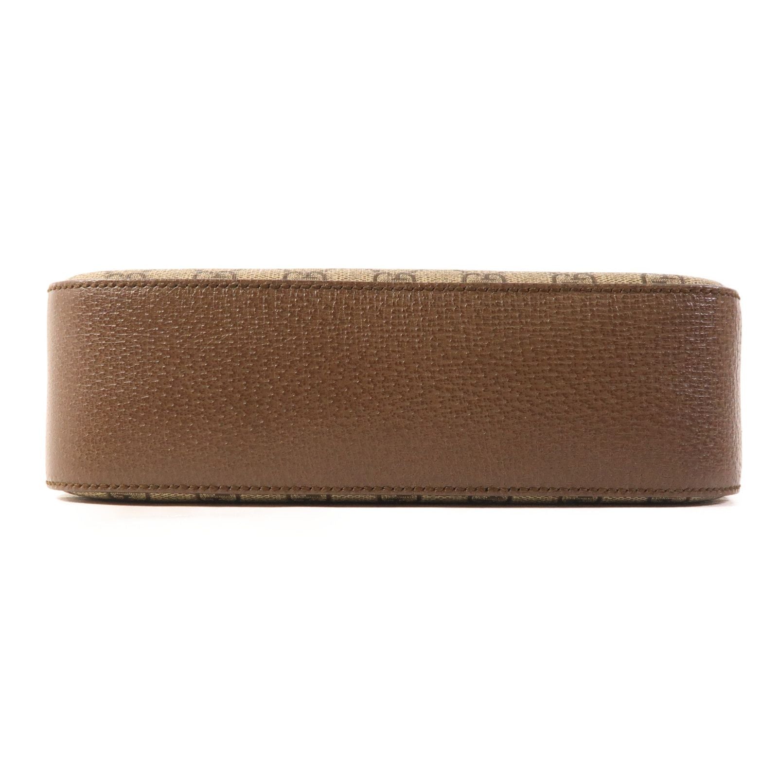 Gucci Painted Canvas Gg Supreme Messenger Gold Shoulder Bag Brown Beige/brown Pvc Coated Canvas 476466