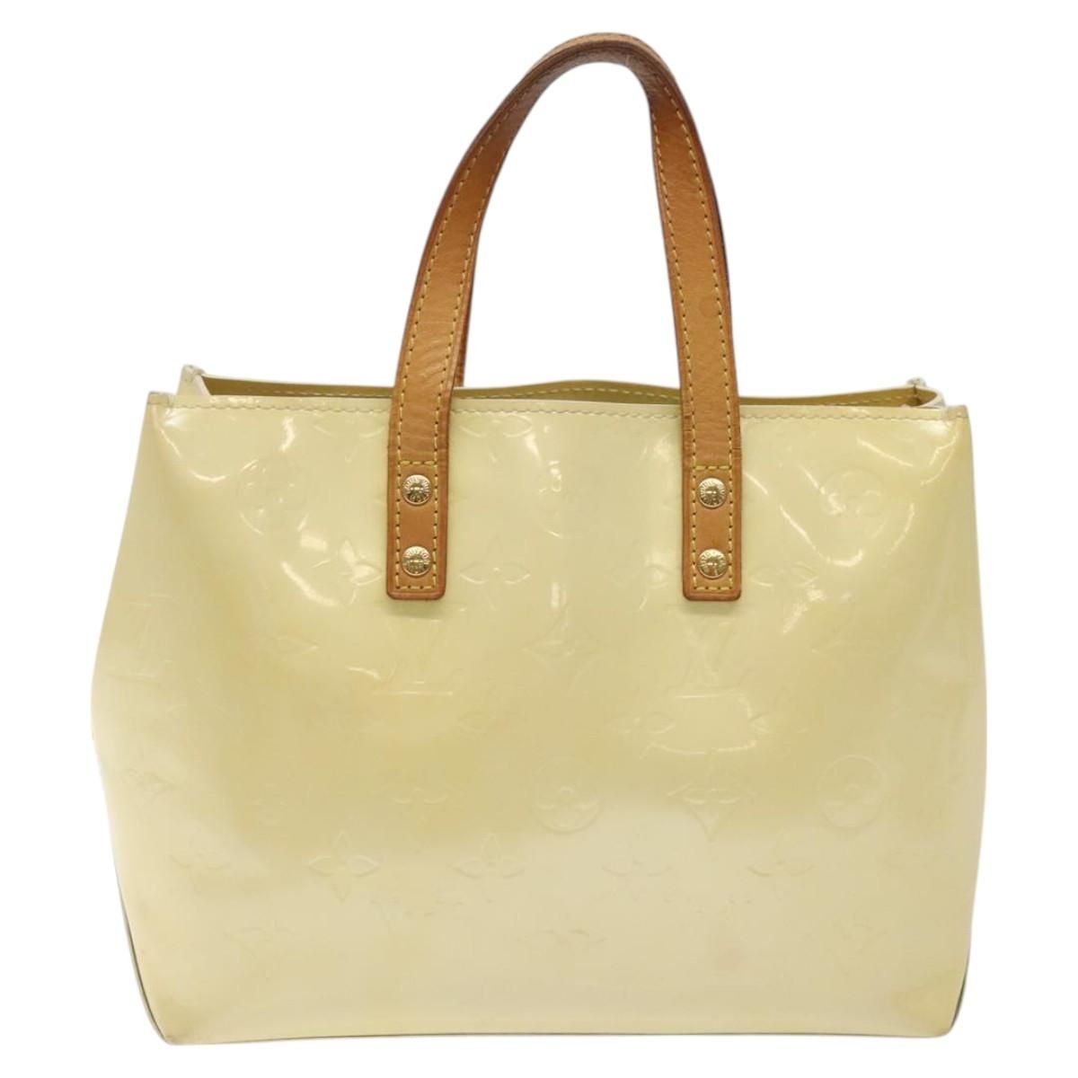 Louis Vuitton Vernis Reade Pm Hand Bag Perle M 91336 Lv Auth
