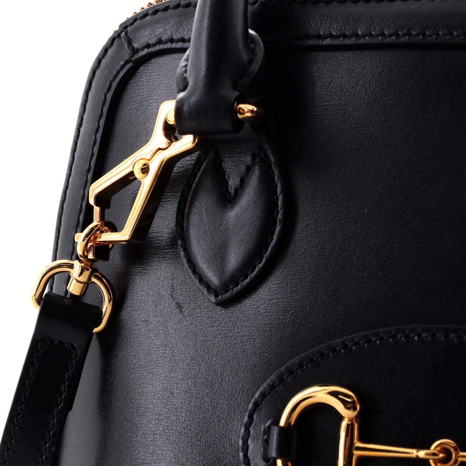 Gucci Horsebit 1955 Top Handle Bag Leather Small
