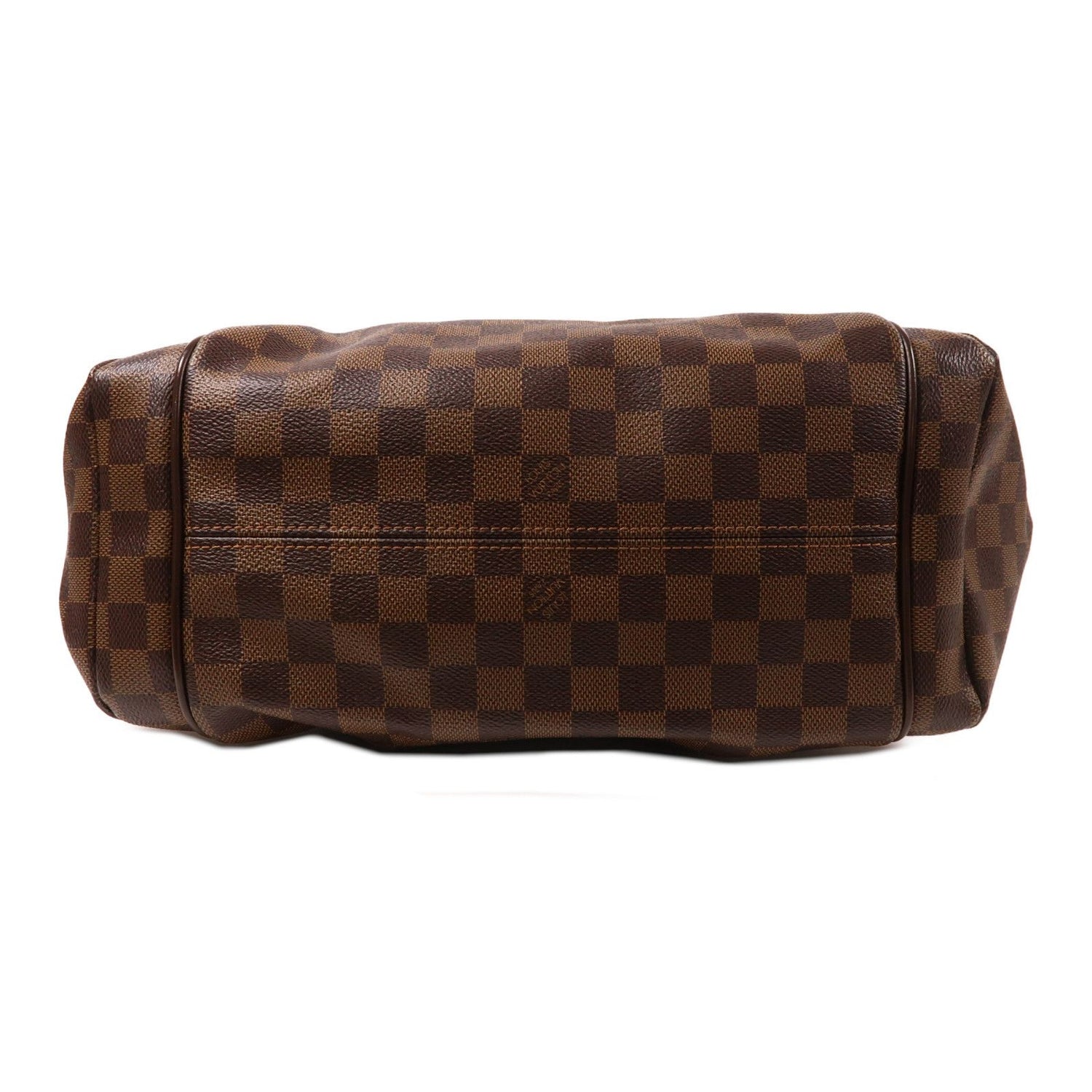 Louis Vuitton Damier Ebene Totally Mm Gold Shoulder Back Bag Palm Color Brown Shoulder Bag N 41281