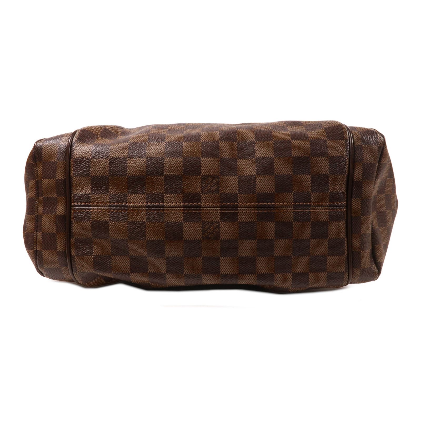 Louis Vuitton Damier Ebene Totally Mm Gold Shoulder Back Bag Palm Color Brown Shoulder Bag N 41281