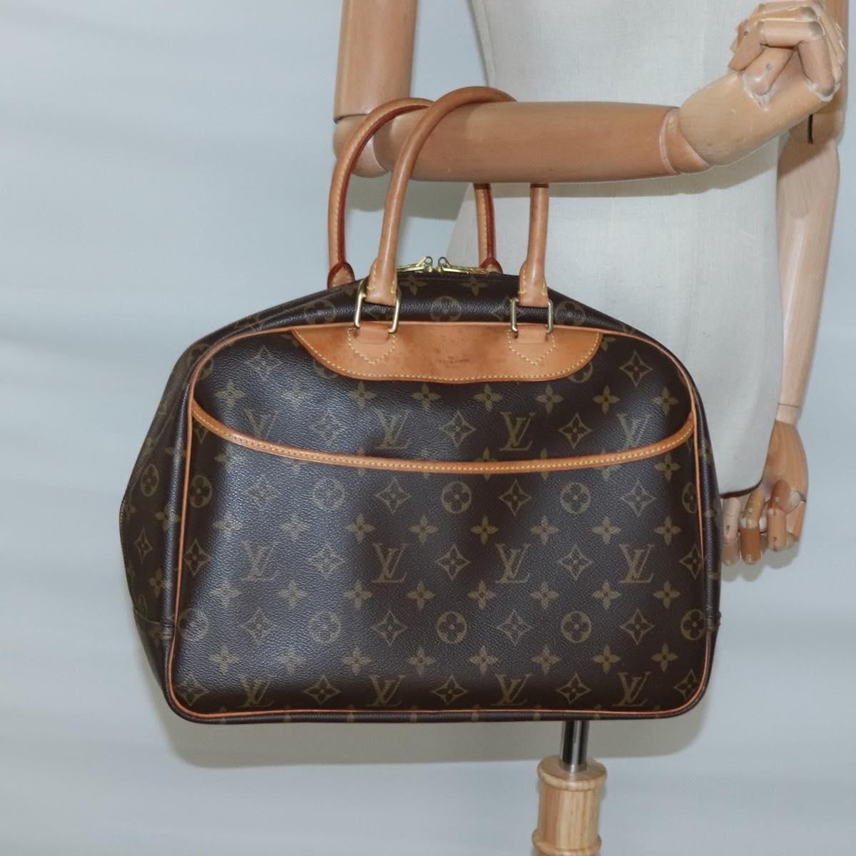 Louis Vuitton Monogram Deauville Hand Bag M 47270 Lv Auth