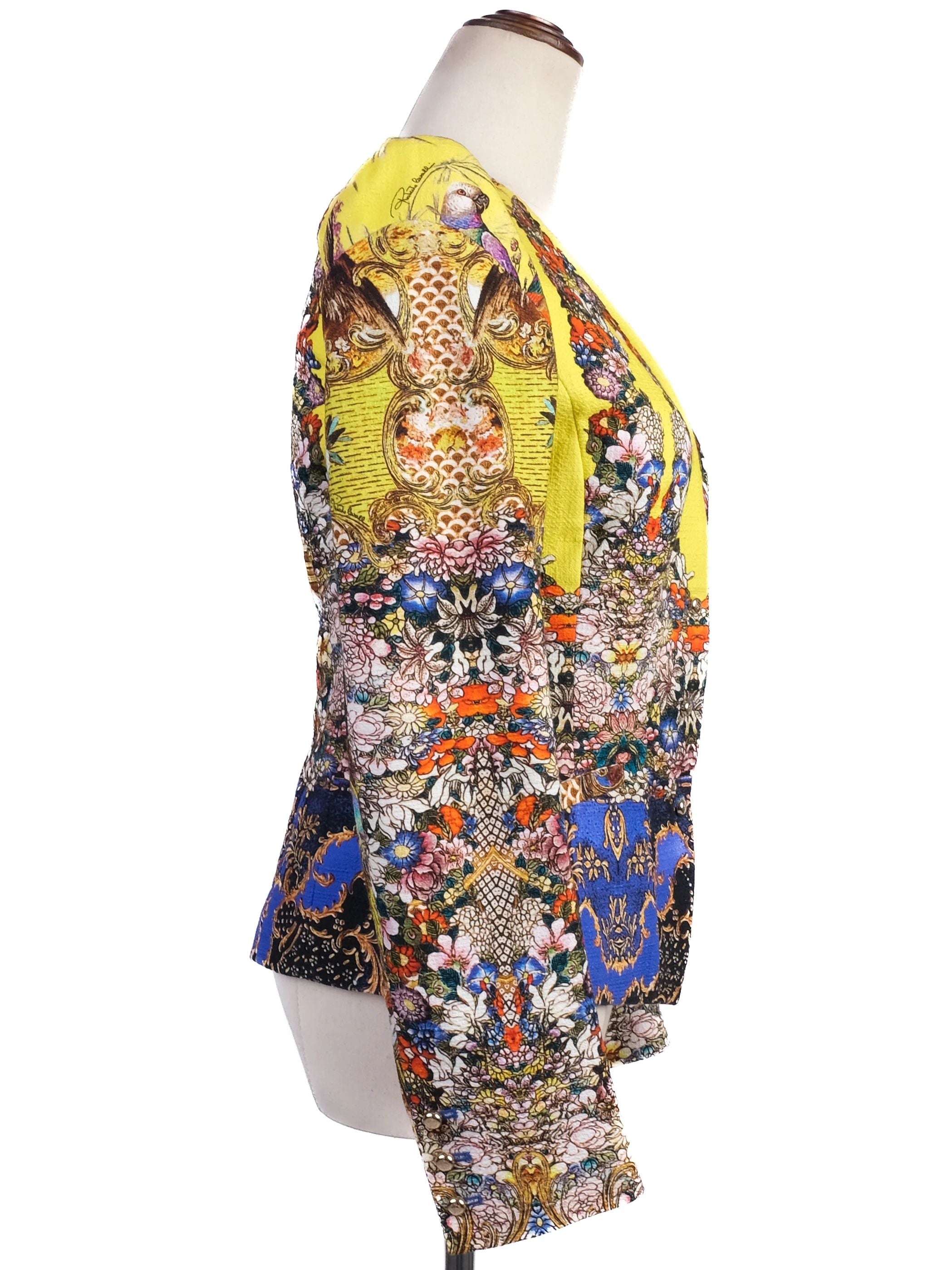 Excellent Roberto Cavalli Vibrant Blazer S Combined Colors