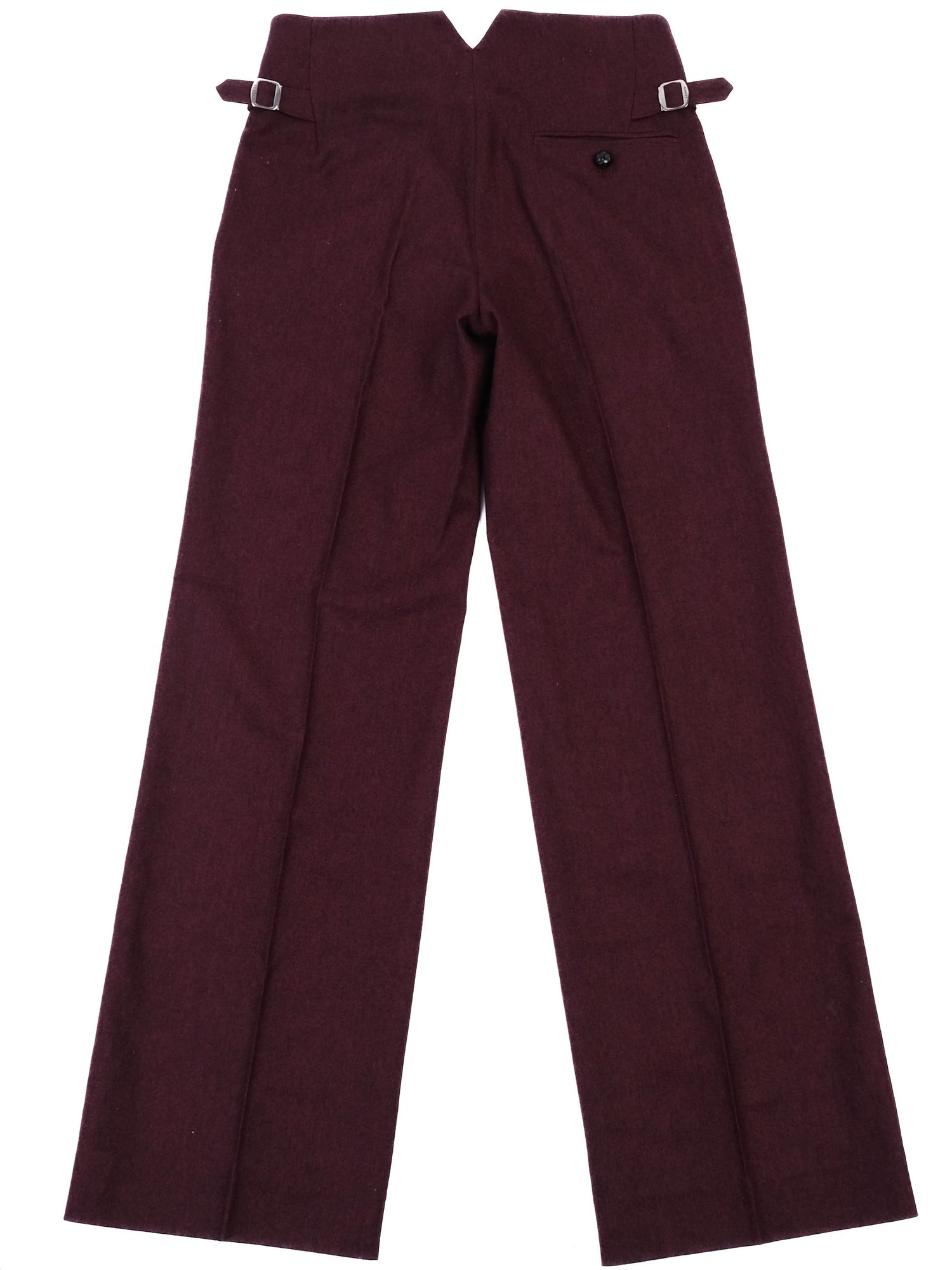 Gucci Red Wool Trousers Size 38 Excellent Condition