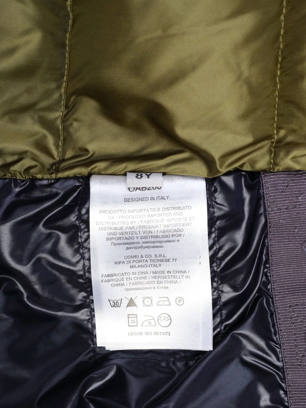 Excellent ADD Navy Blue Puffer Jacket Size 8 for Kids