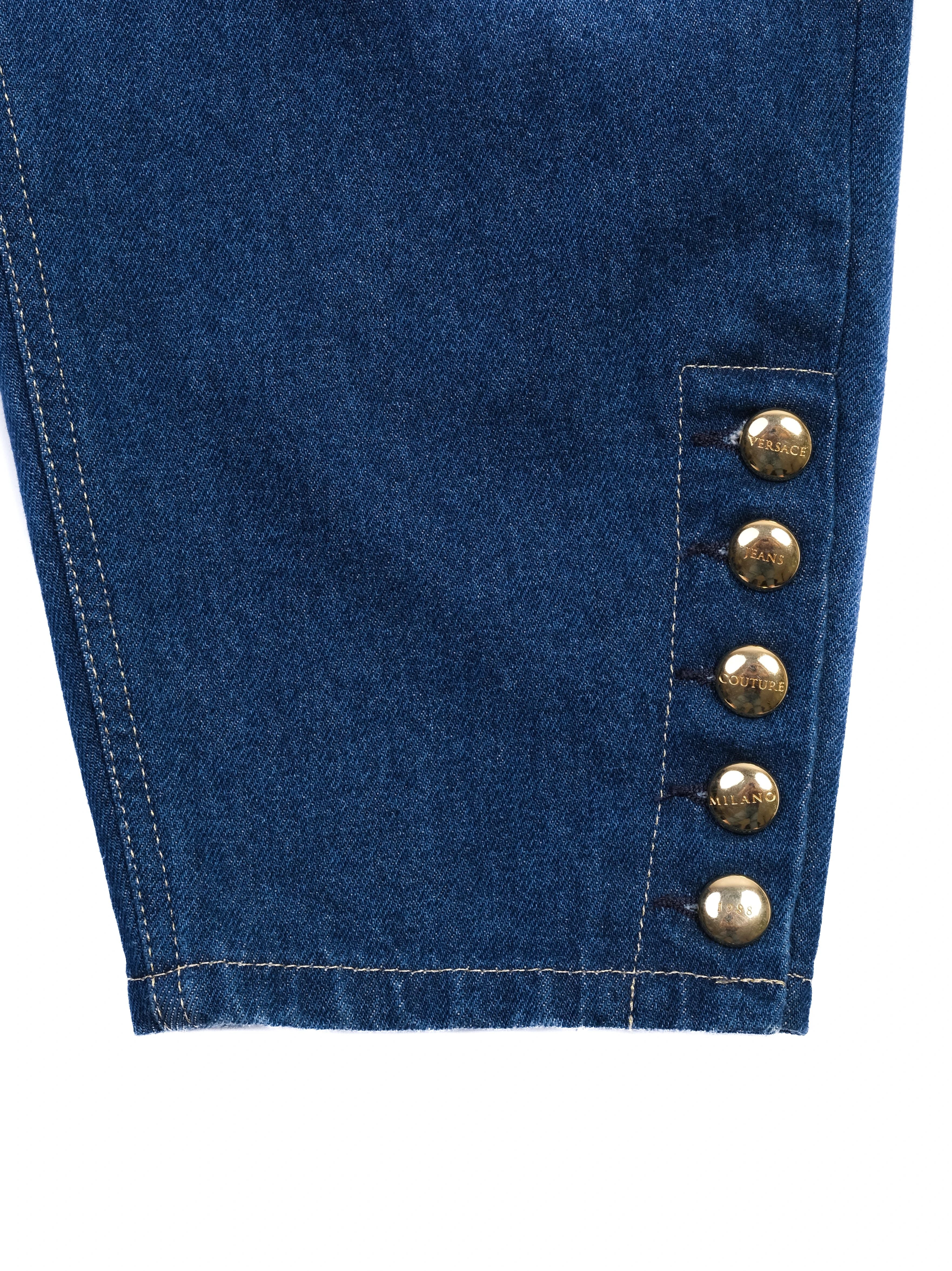 Excellent Versace Jeans Couture Blue Denim Size M Women