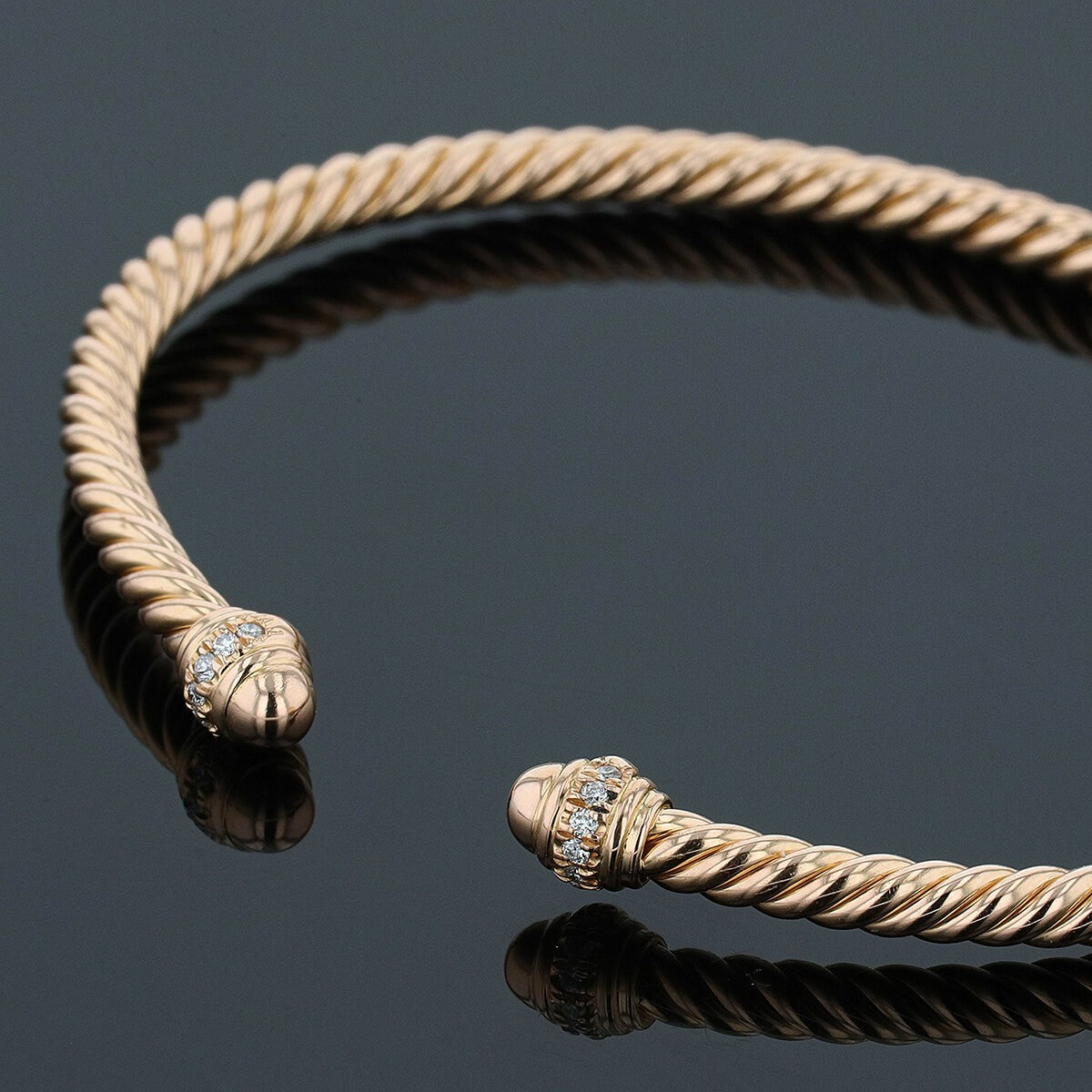 David Yurman gold and diamonds bracelet