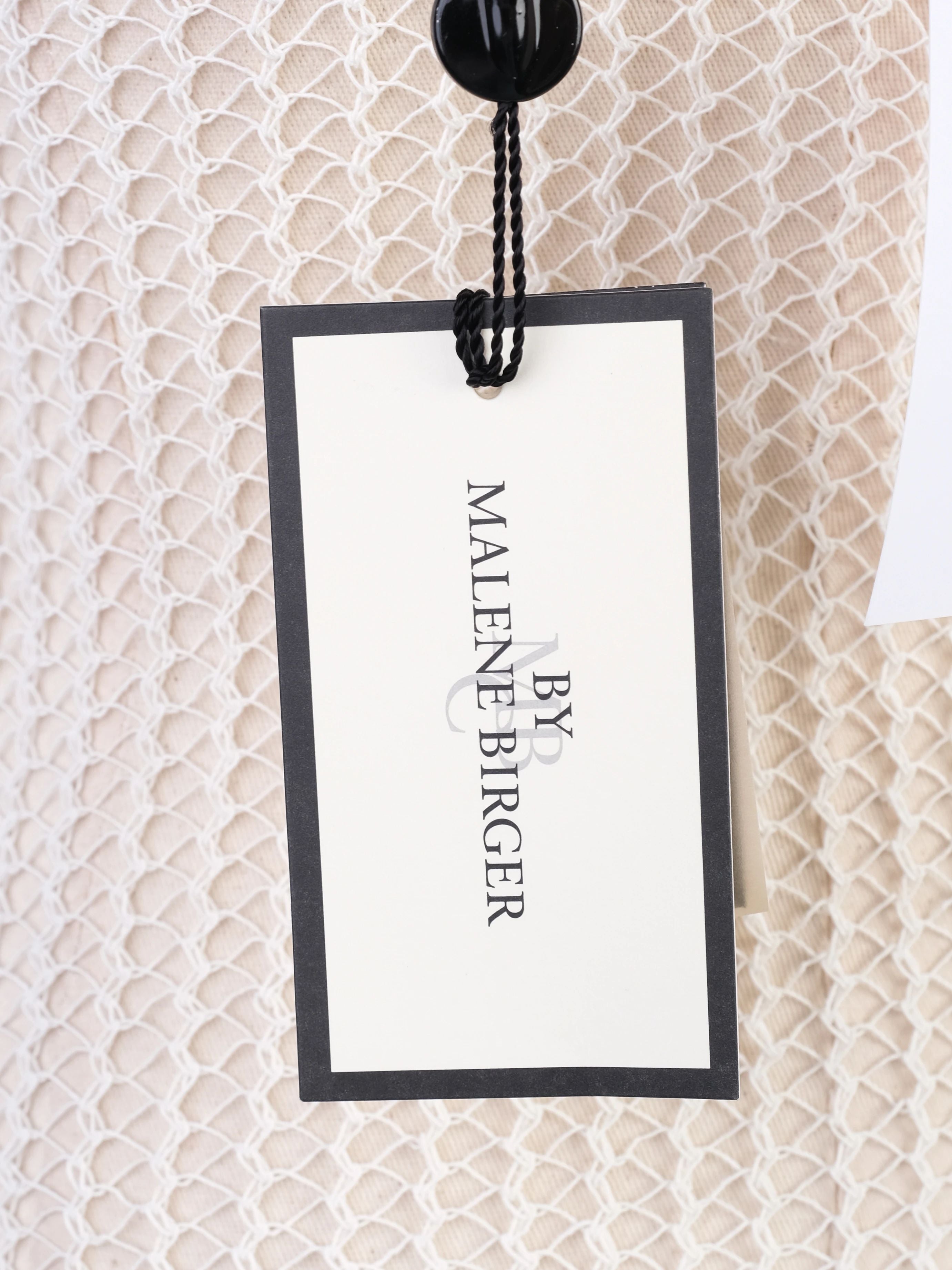 NEW By Malene Birger White Mesh Dress XS Sleeveless Scoop Neck