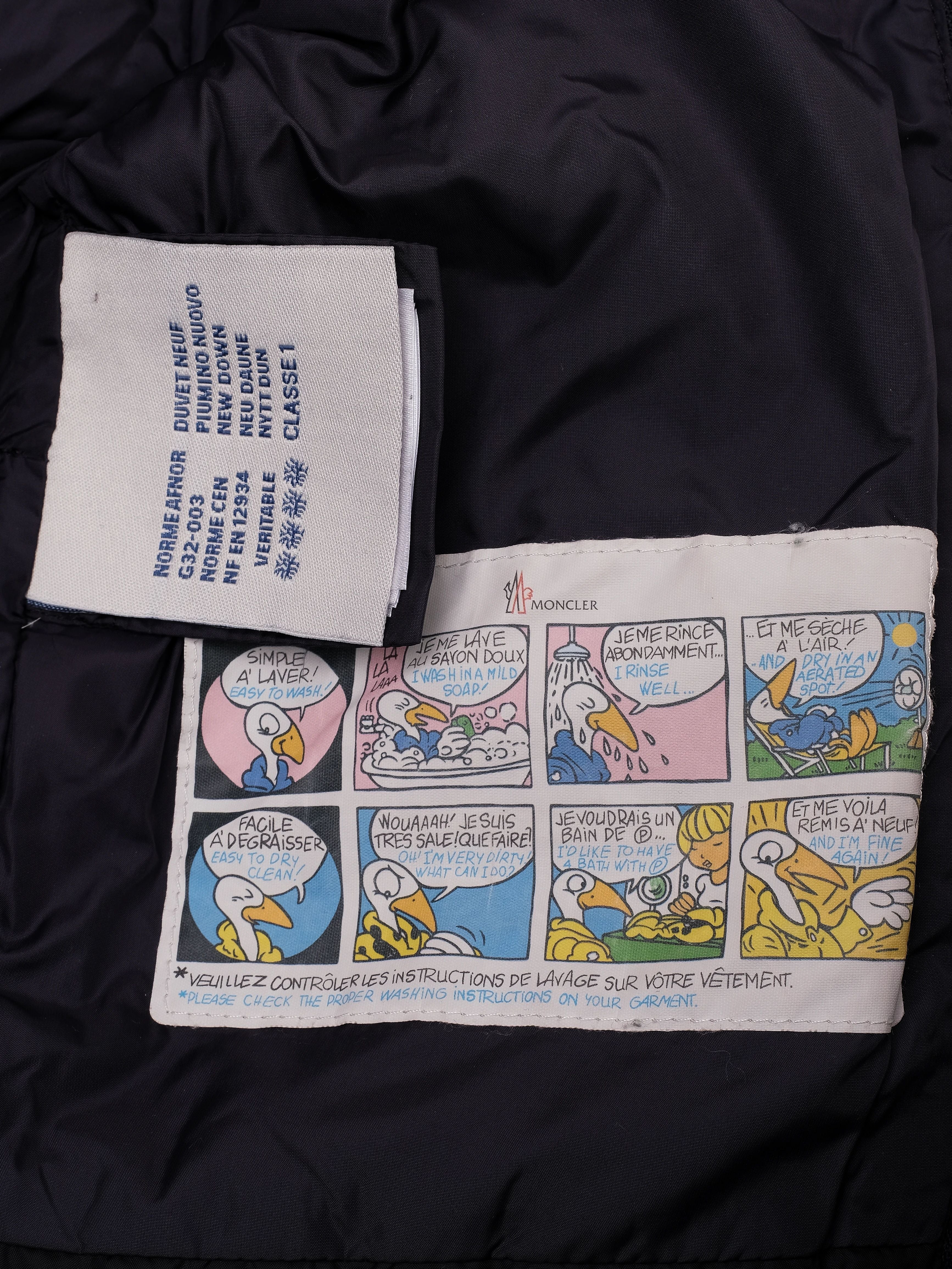 Good Moncler Blue Polyester Puffer Jacket Size 4 for Kids