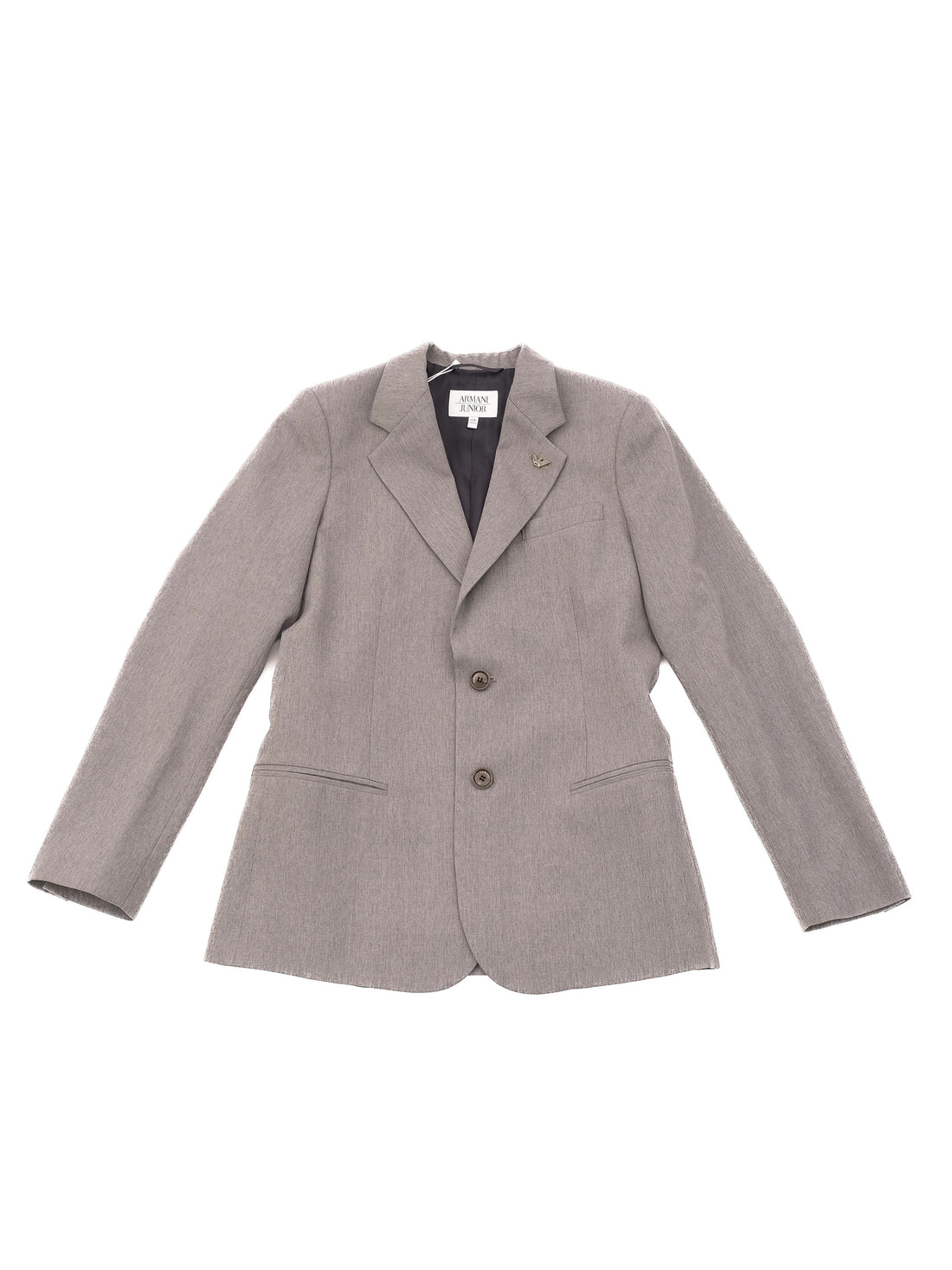 Excellent Armani Junior Gray Wool Blazer Size 12 Women