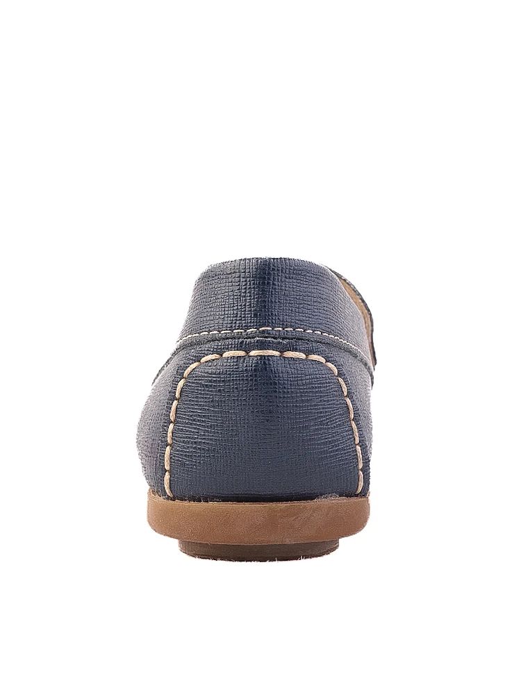 Excellent Gianfranco Ferr� Blue Leather Moccasin Loafers Size 34