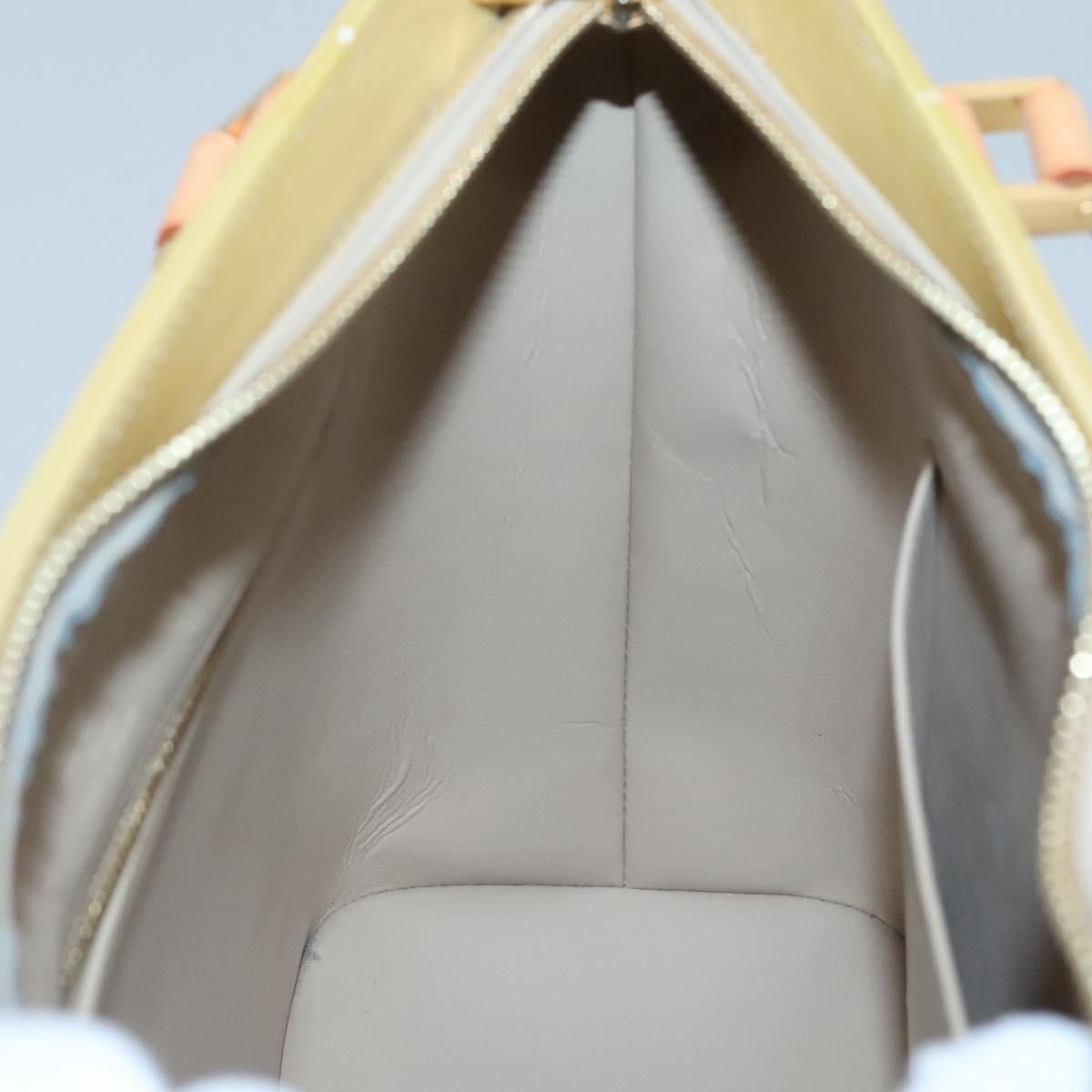 Louis Vuitton Vernis Houston Hand Bag Beige M 91004 Lv Auth