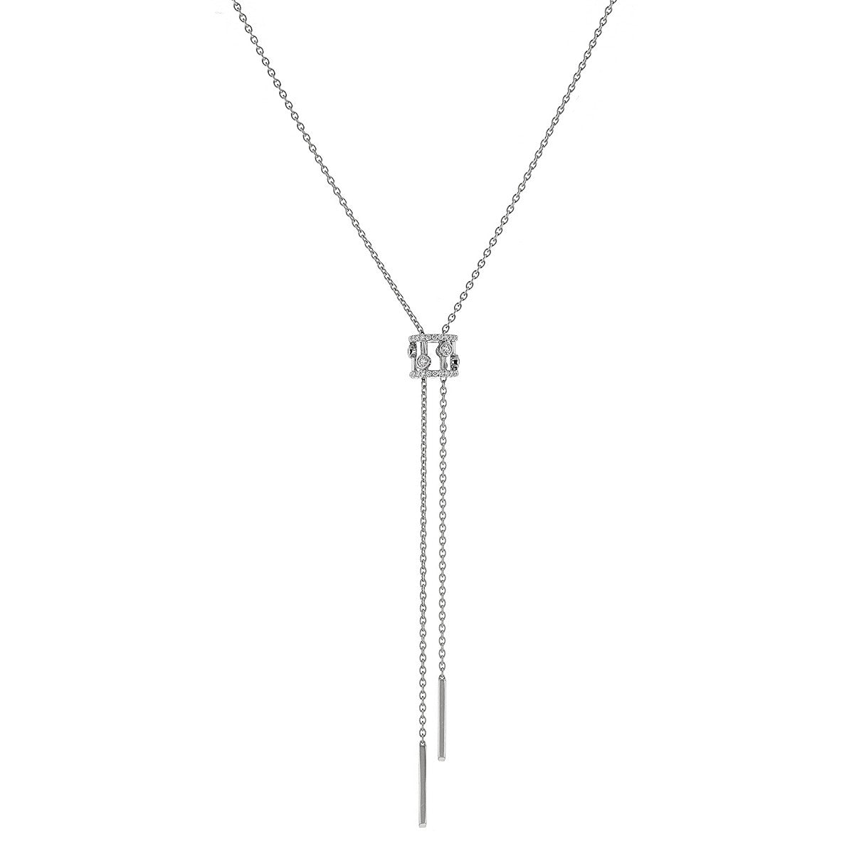 De Beers Dewdrop gold and diamonds necklace