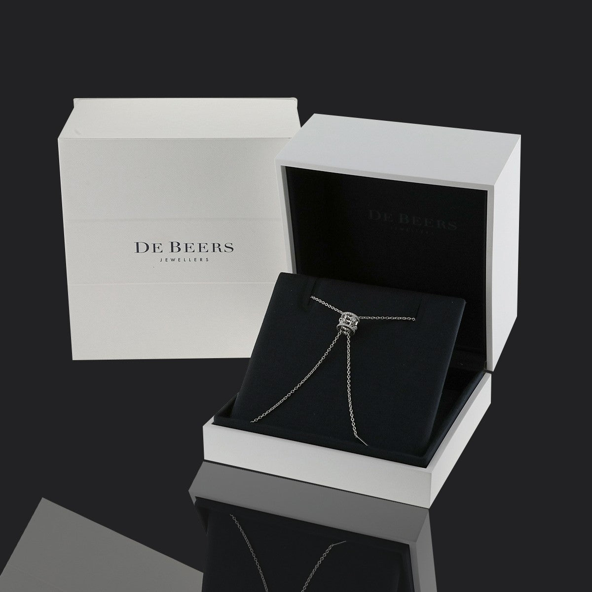 De Beers Dewdrop gold and diamonds necklace