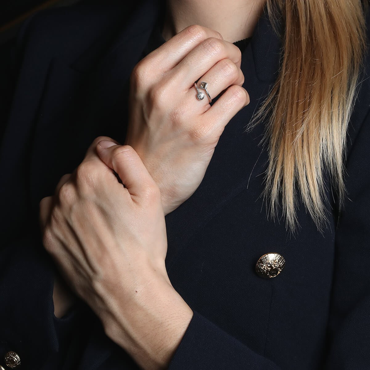 De Beers Talisman diamonds and gold ring
