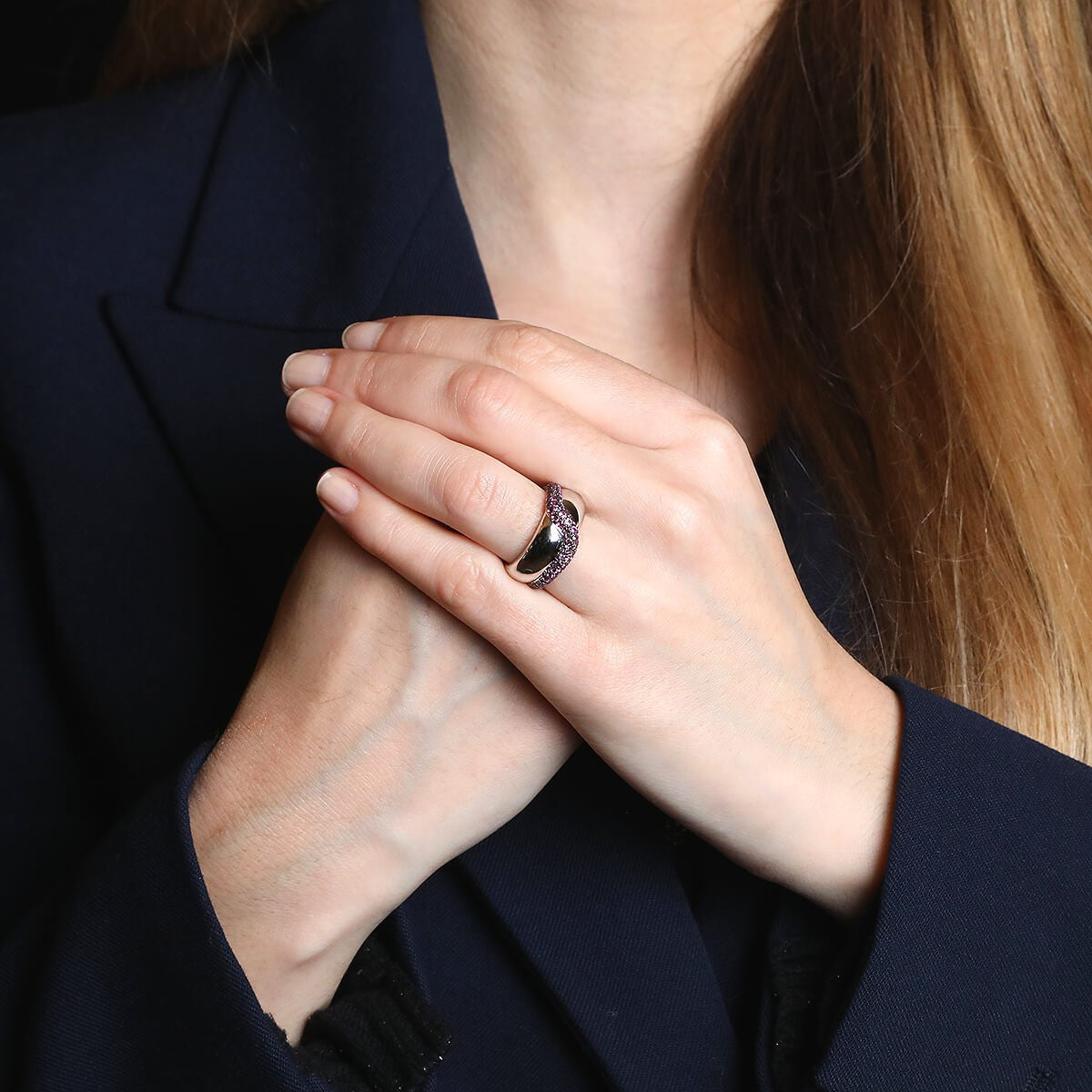De Grisogono pink sapphires and gold ring
