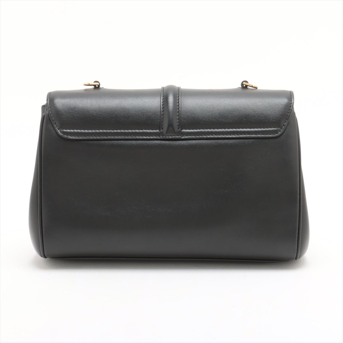Celine Leather Shoulder Bag Black