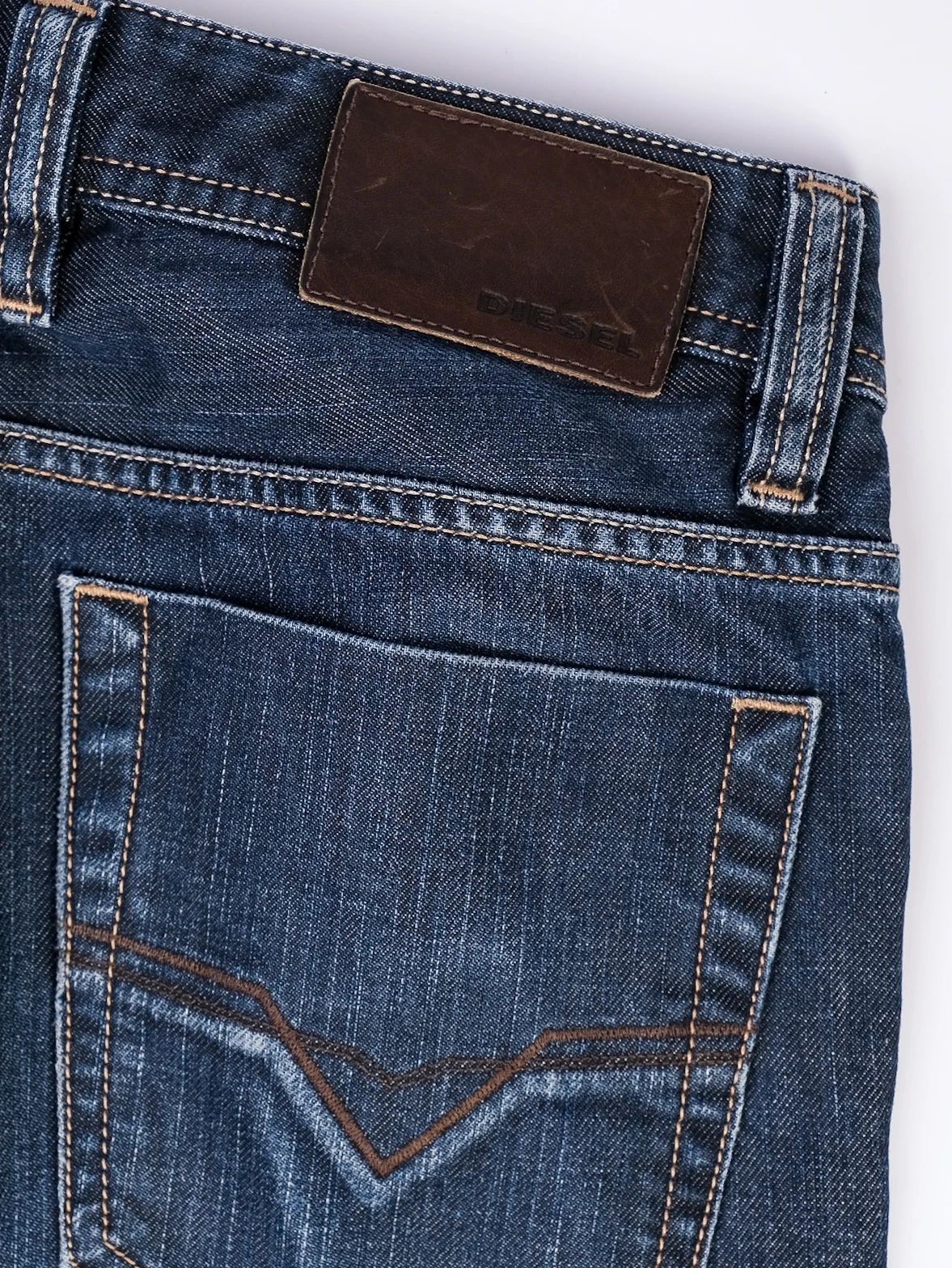 Excellent Diesel Viker-R-Box Blue Denim Jeans Size L