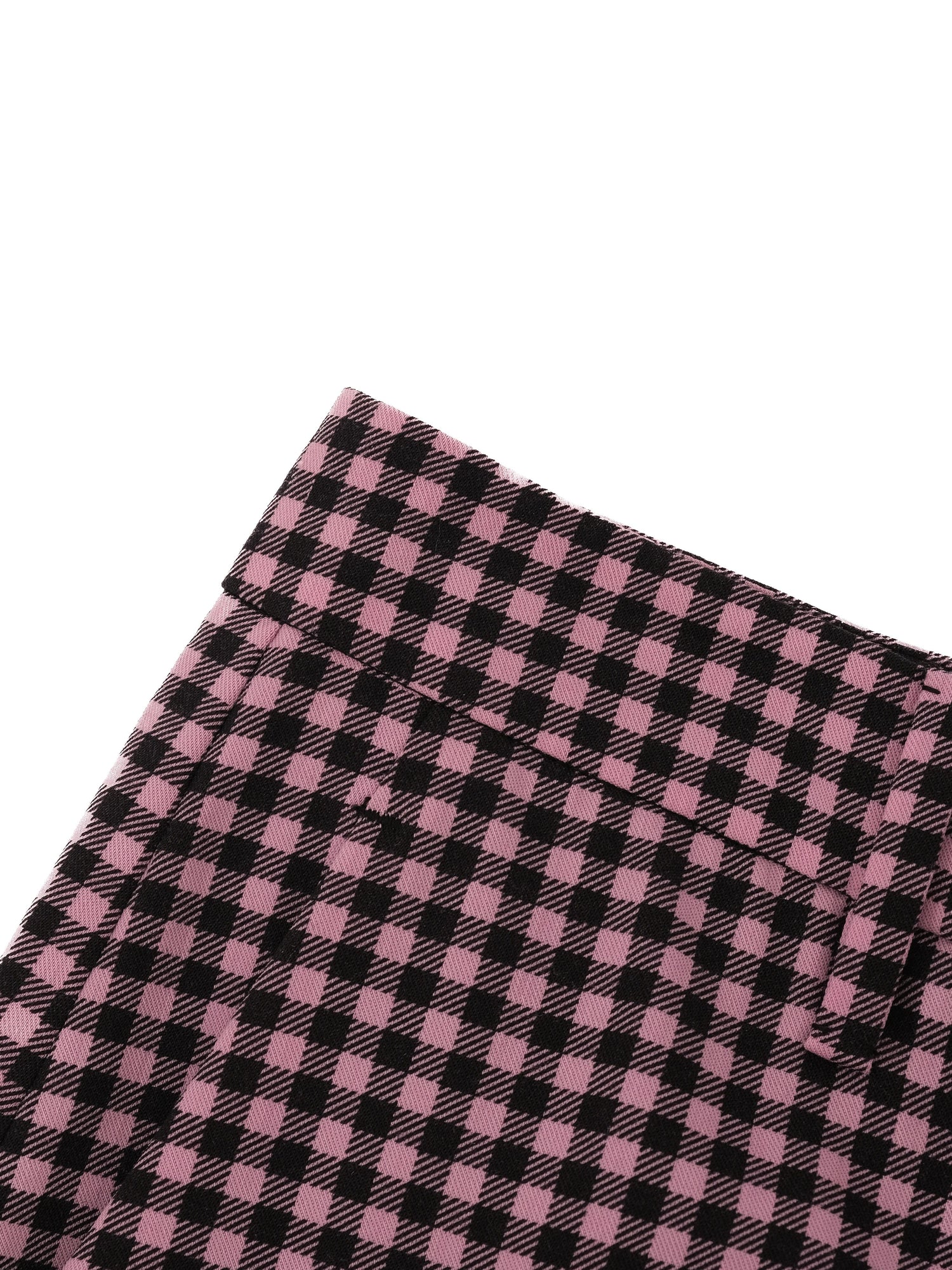 EXCELLENT Prada Pink Wool Plaid Shorts Size S Women