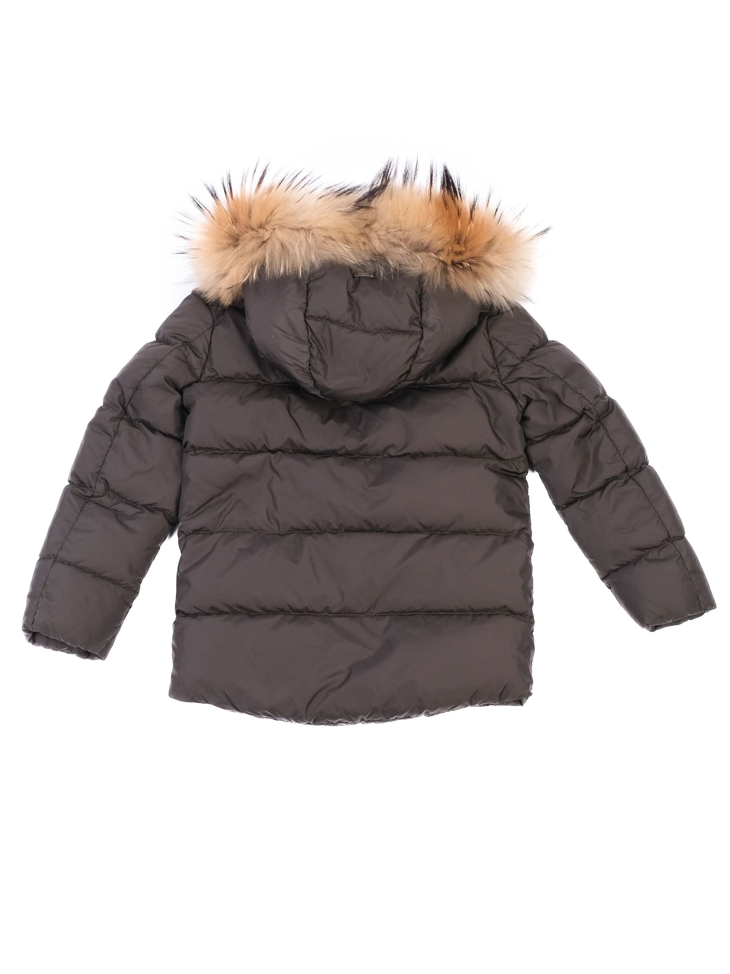 Herno Excellent Condition Green Nylon Puffer Jacket Size 6 for Kids