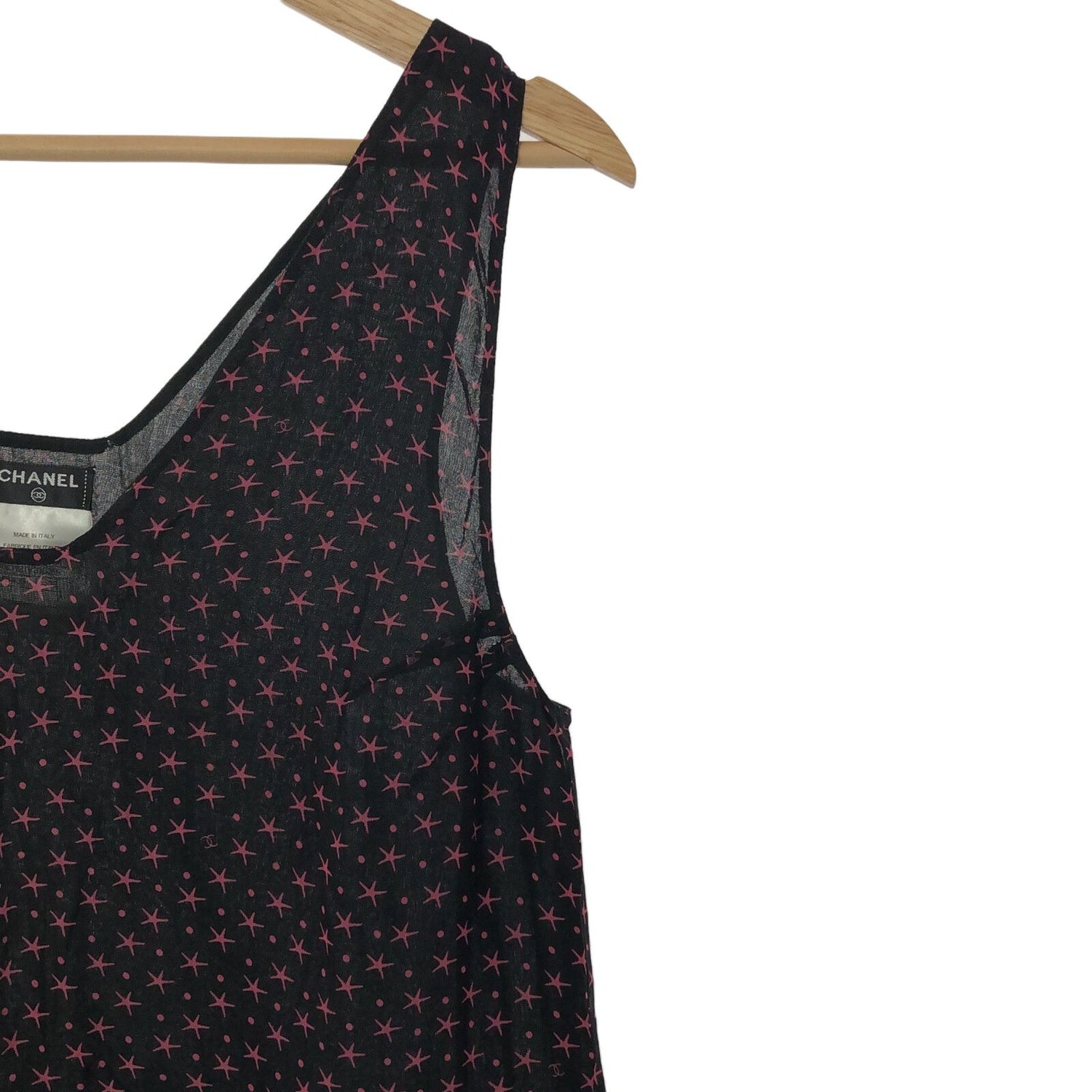 Chanel Mini Dress Black Silk 38