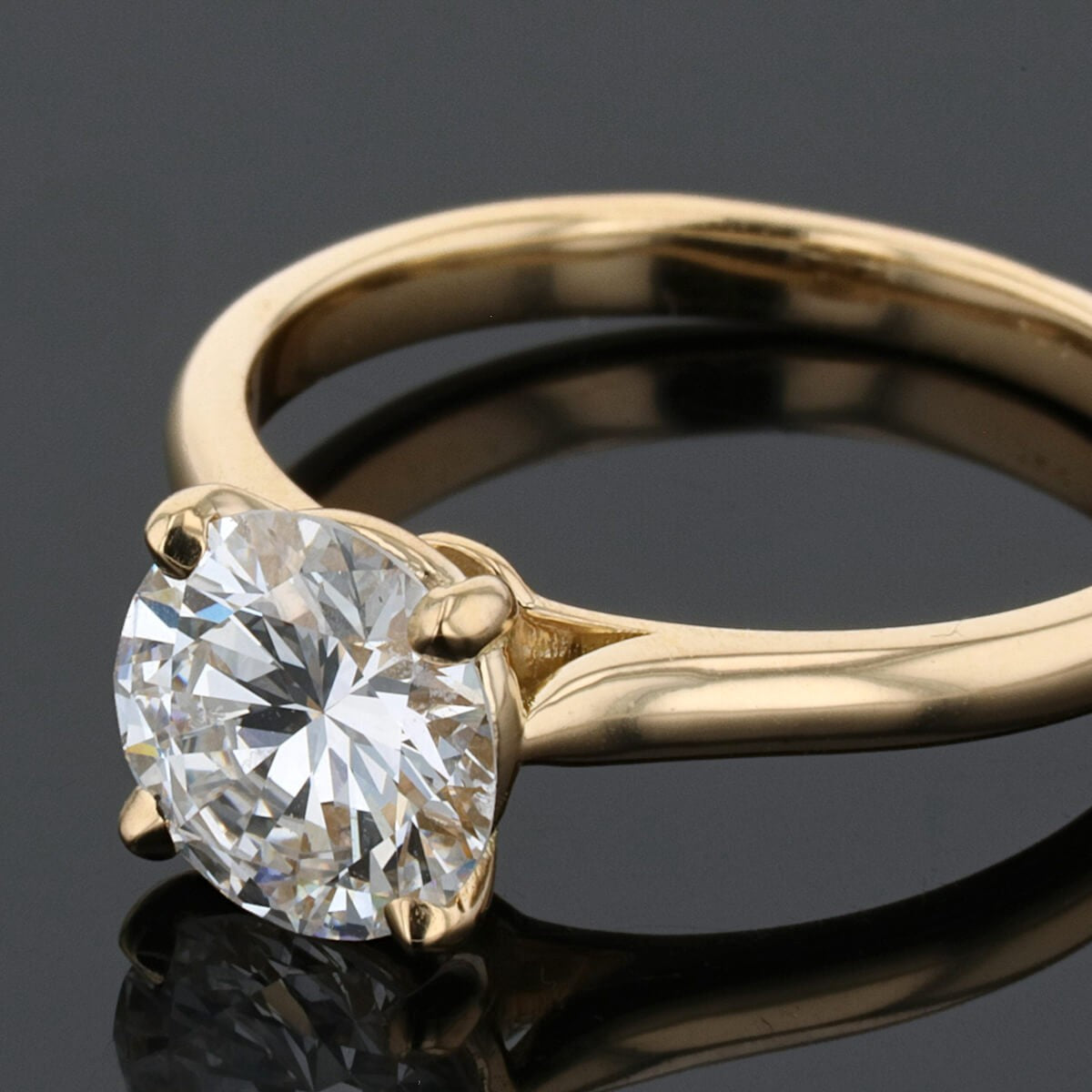 Diamond and gold ring