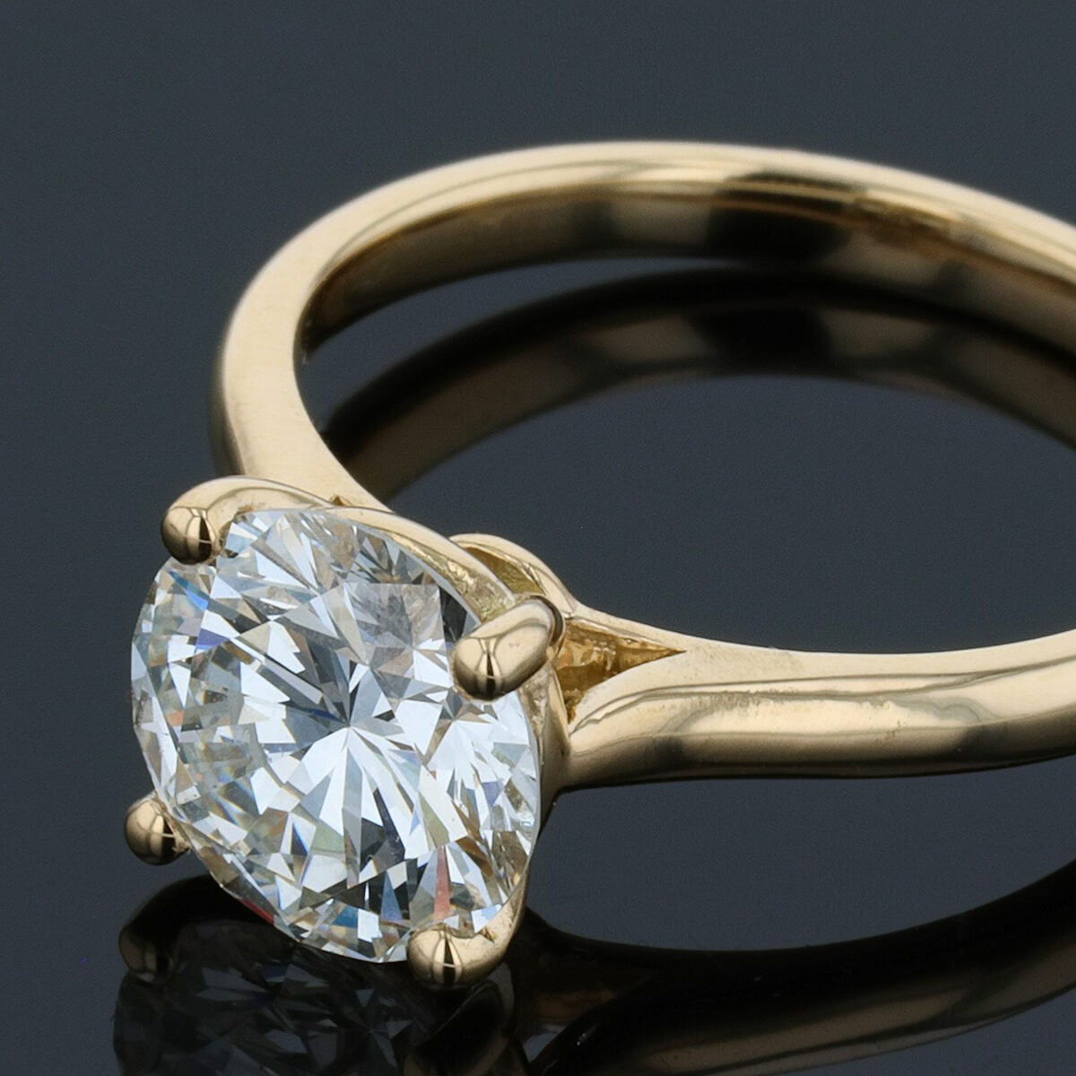 Diamond and gold ring