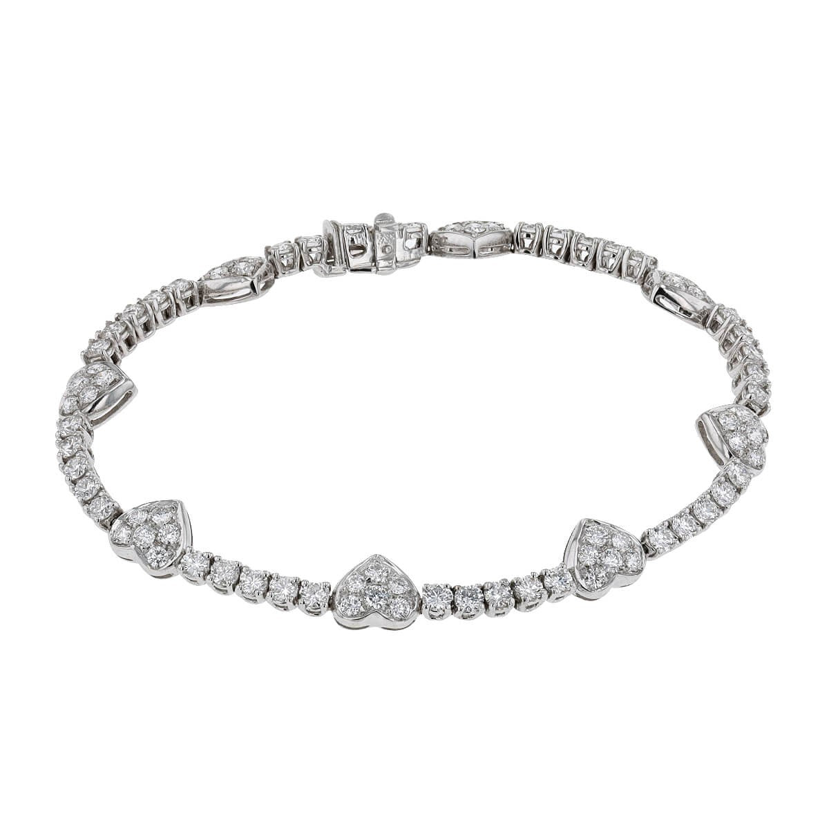 Diamonds and gold bracelet