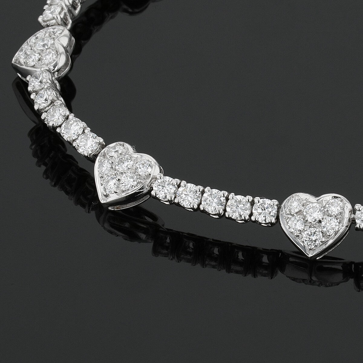 Diamonds and gold bracelet
