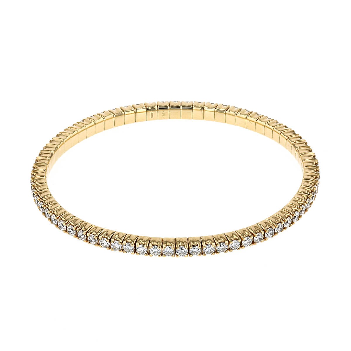 Diamonds and gold bracelet