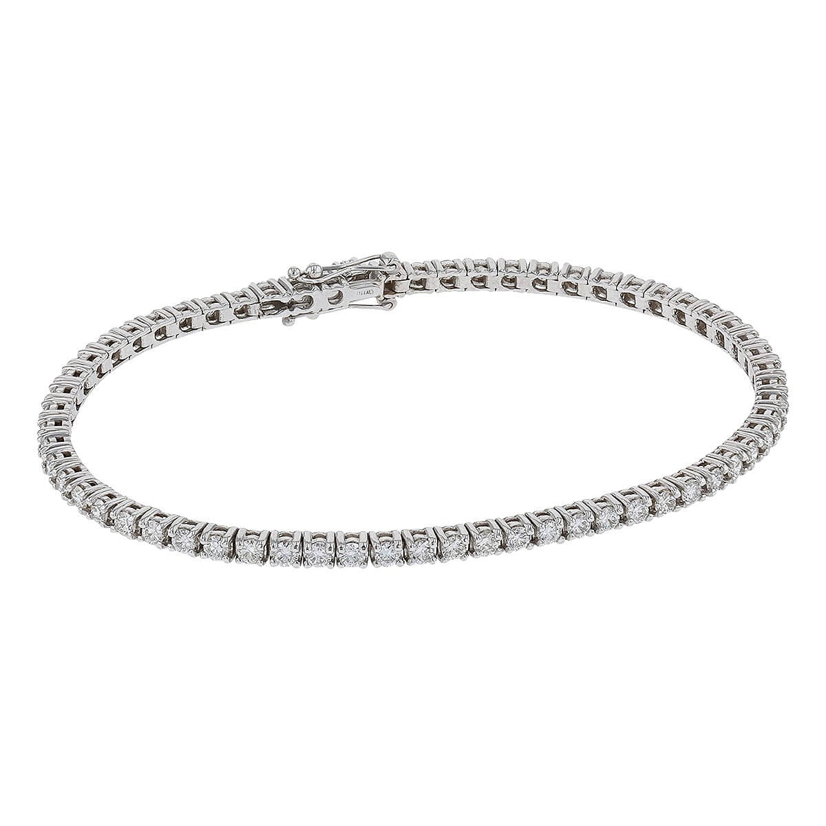 Diamonds and gold bracelet