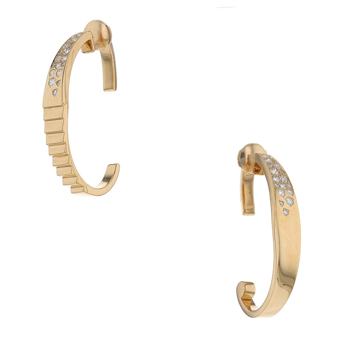 Diamonds and gold Canaglia Paris earrings