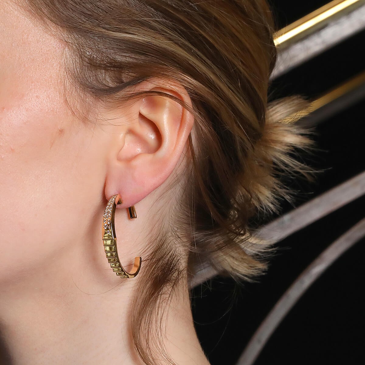 Diamonds and gold Canaglia Paris earrings