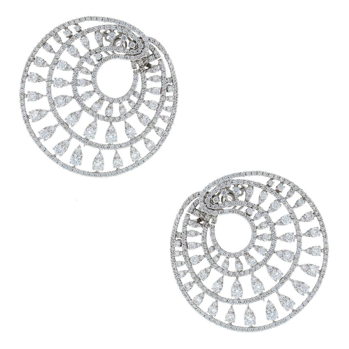 Diamonds and gold earrings