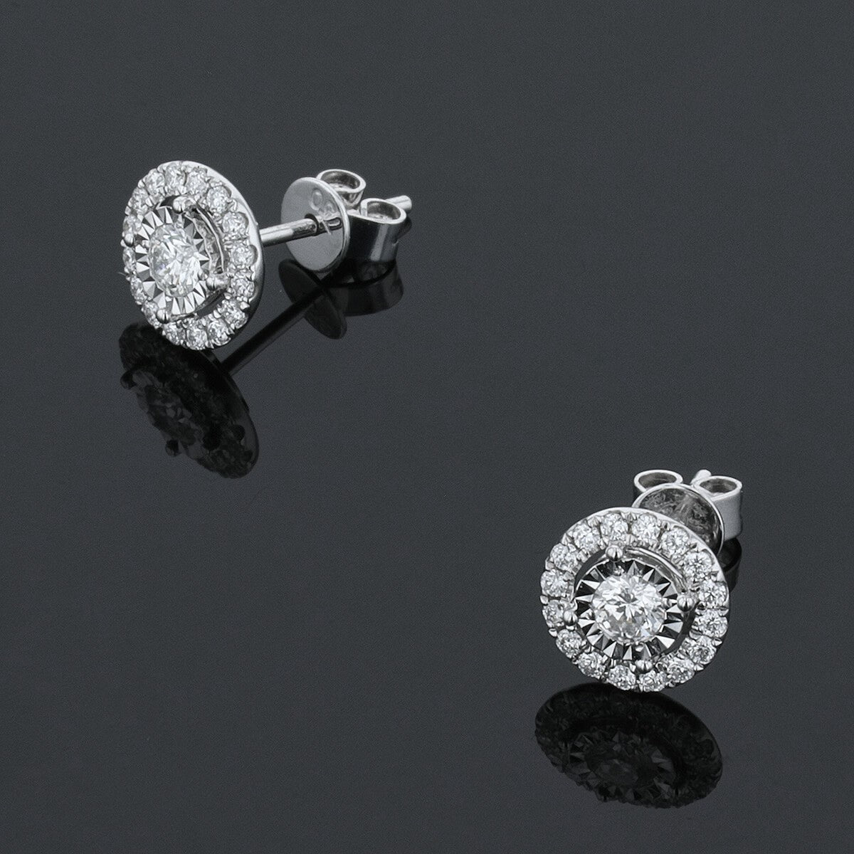 Diamonds and gold earrings