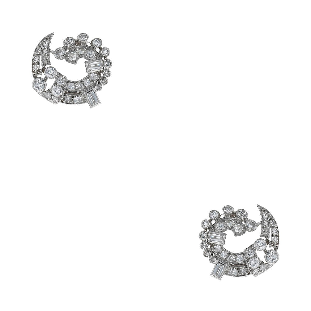 Diamonds and gold earrings