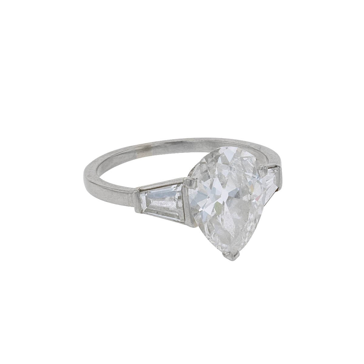 Diamonds and gold ring - LFG Certificate 2,55 cts F - VS2
