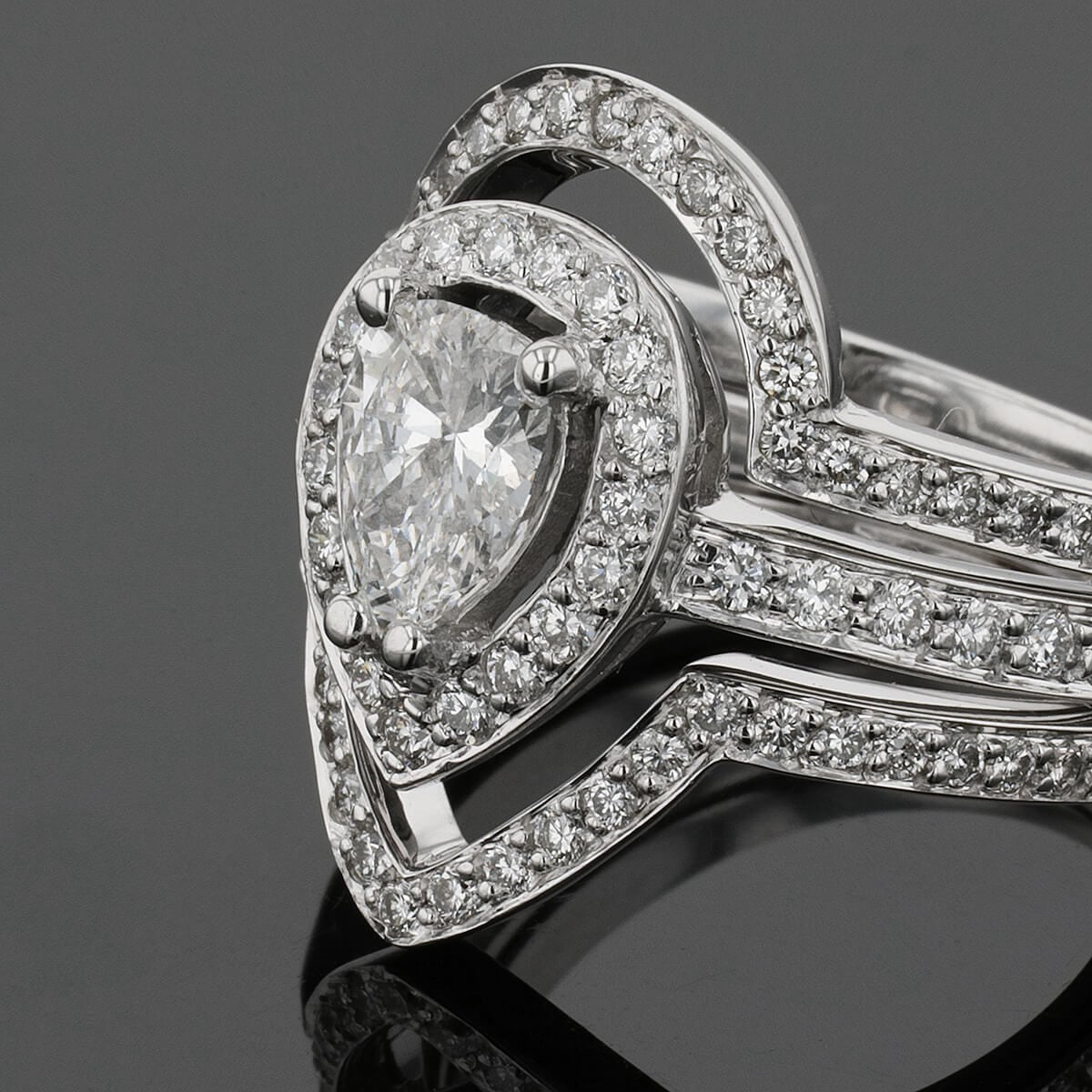 Diamonds and gold ring