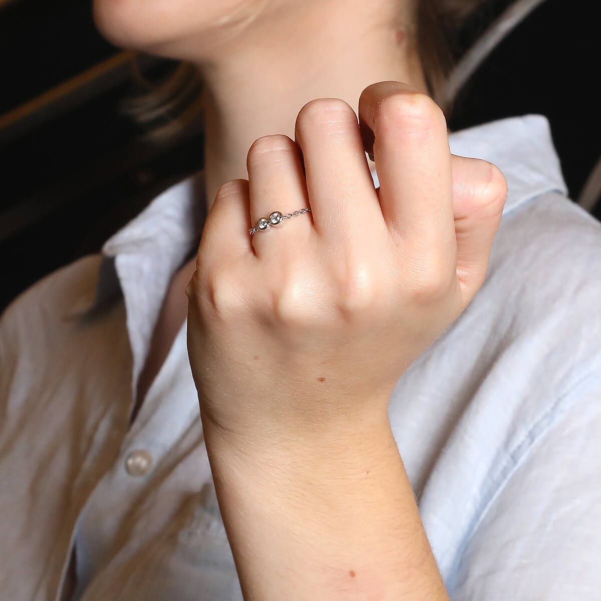 Diamonds and gold ring