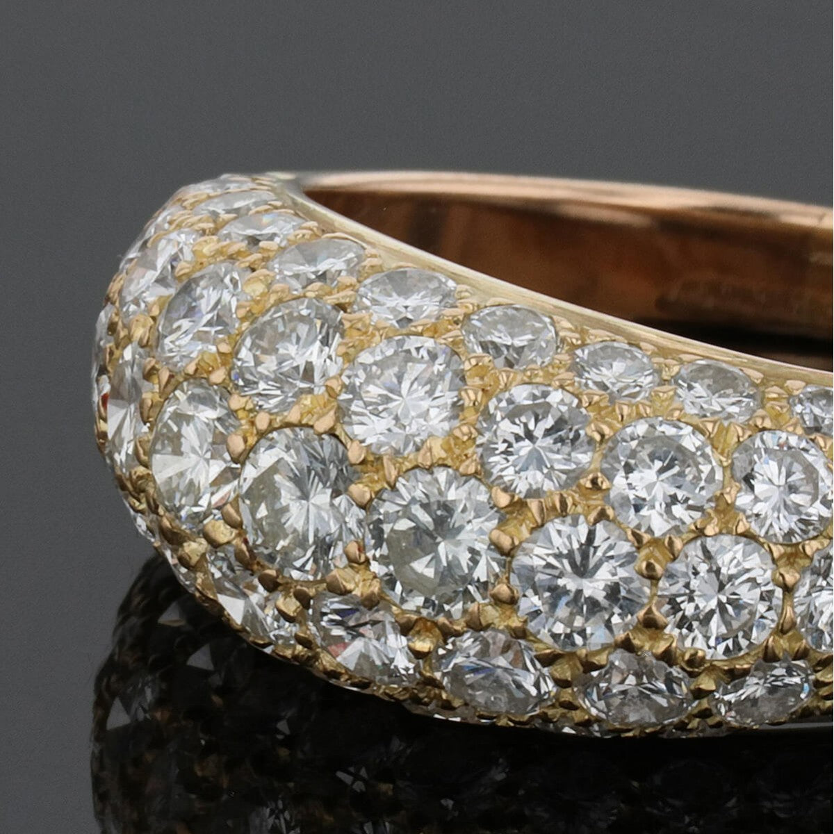 Diamonds and gold ring