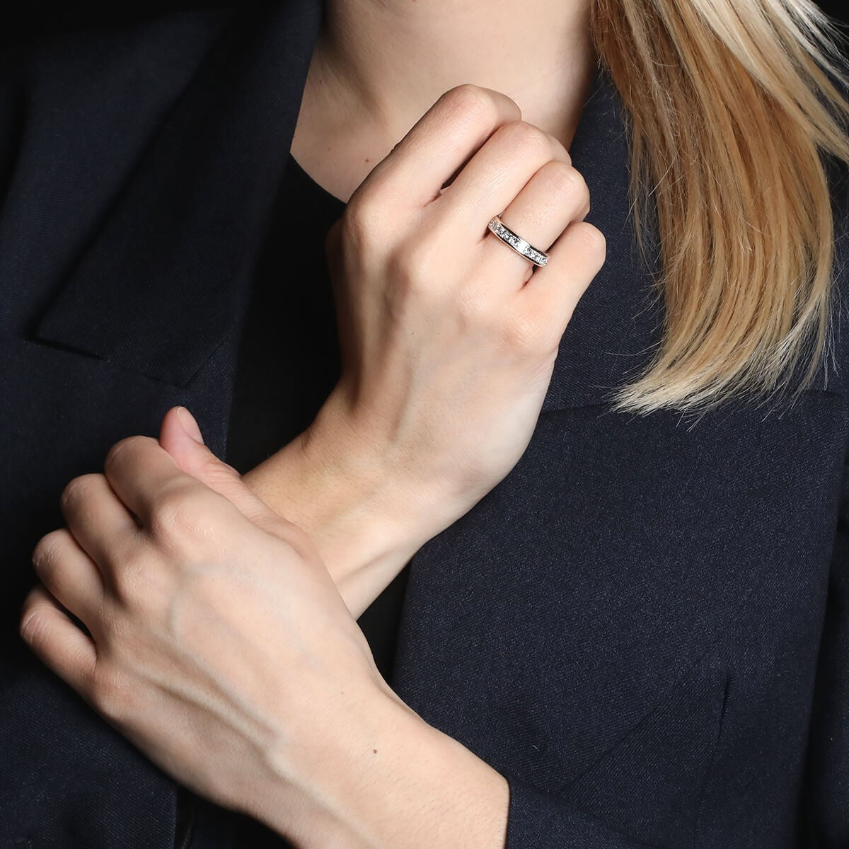 Diamonds and gold ring
