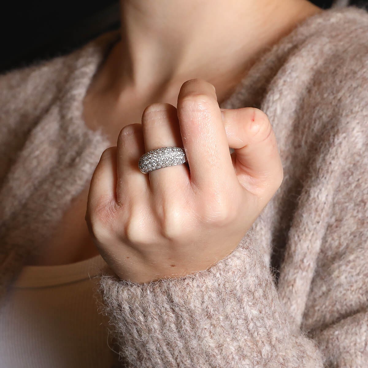 Diamonds and gold ring