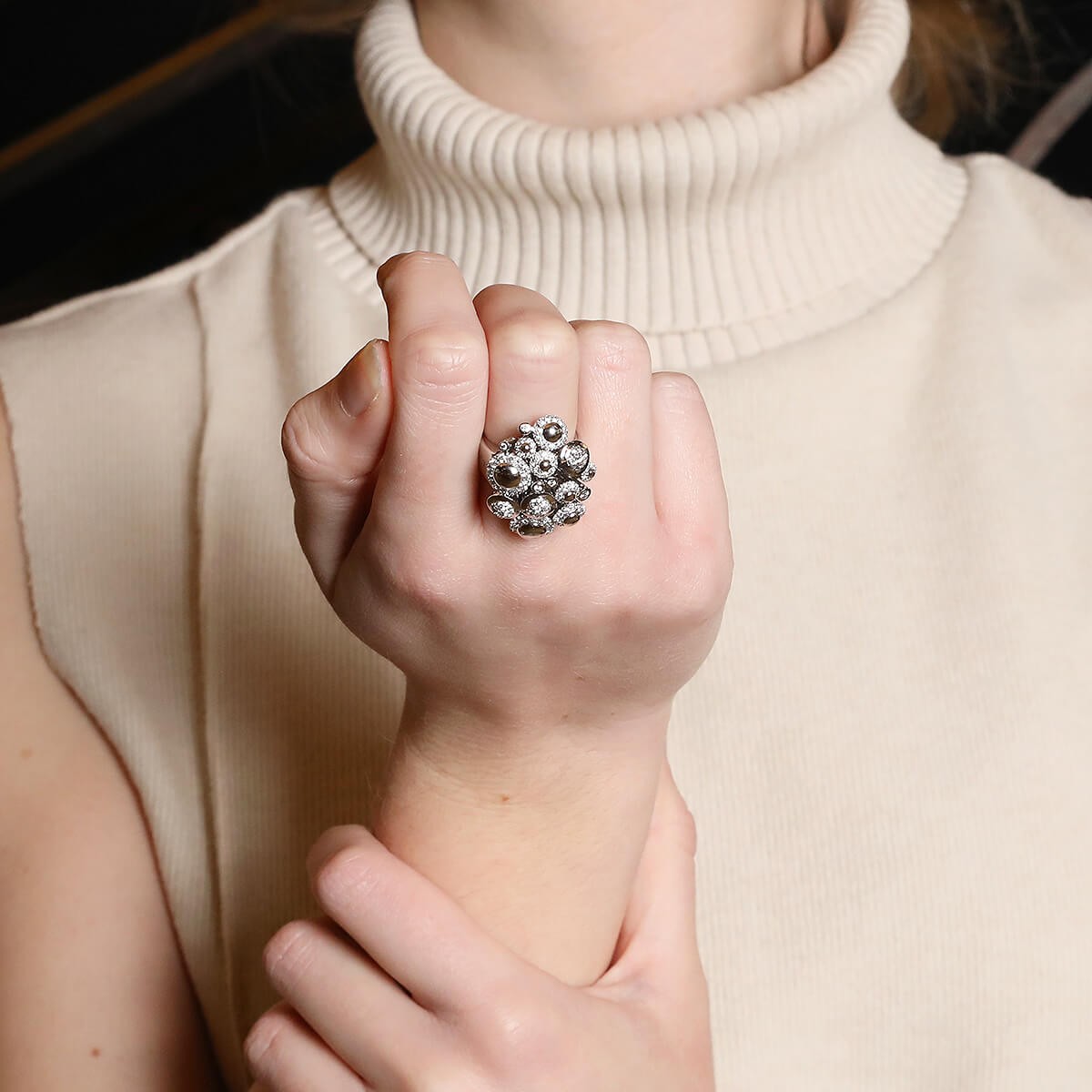 Diamonds and gold ring
