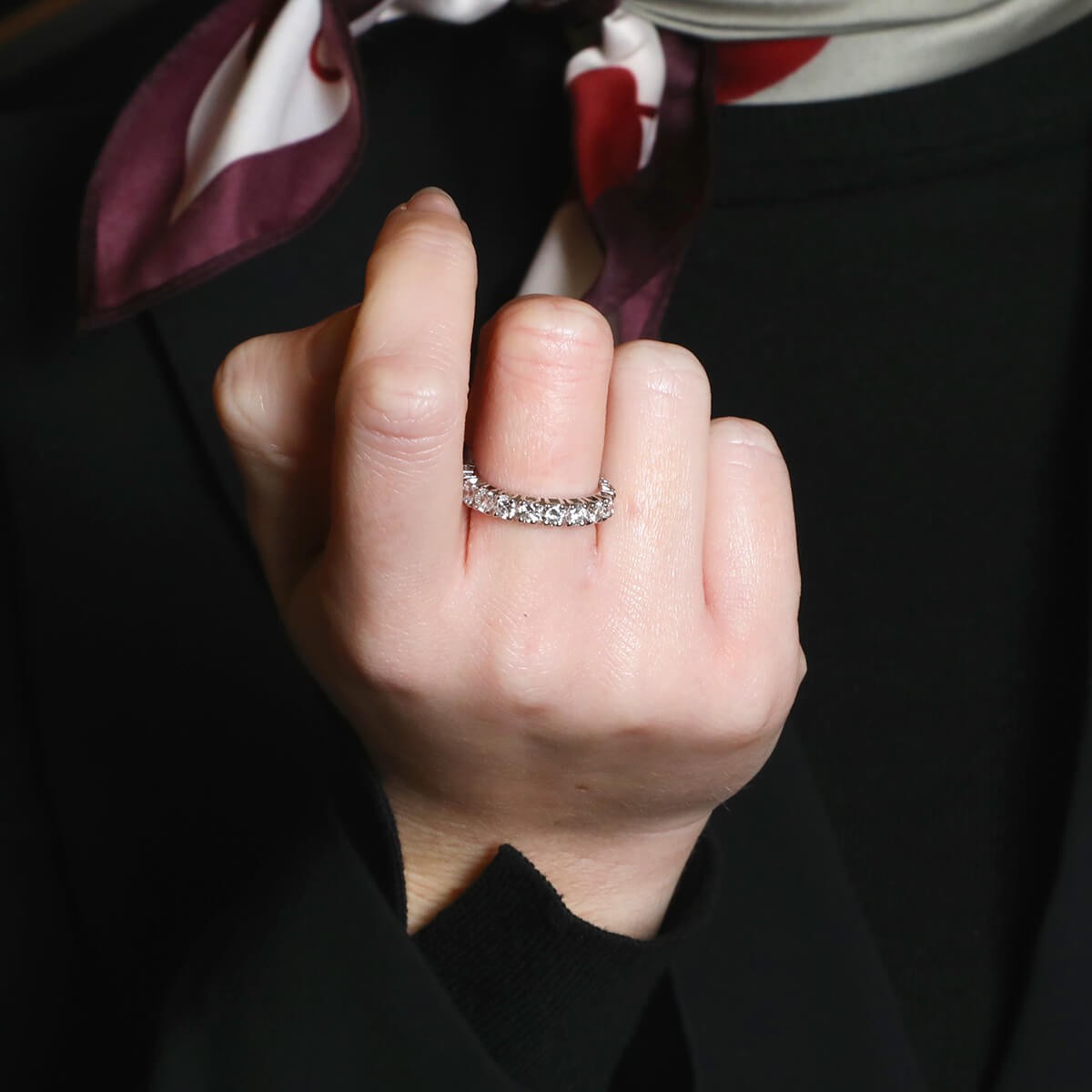 Diamonds and gold ring
