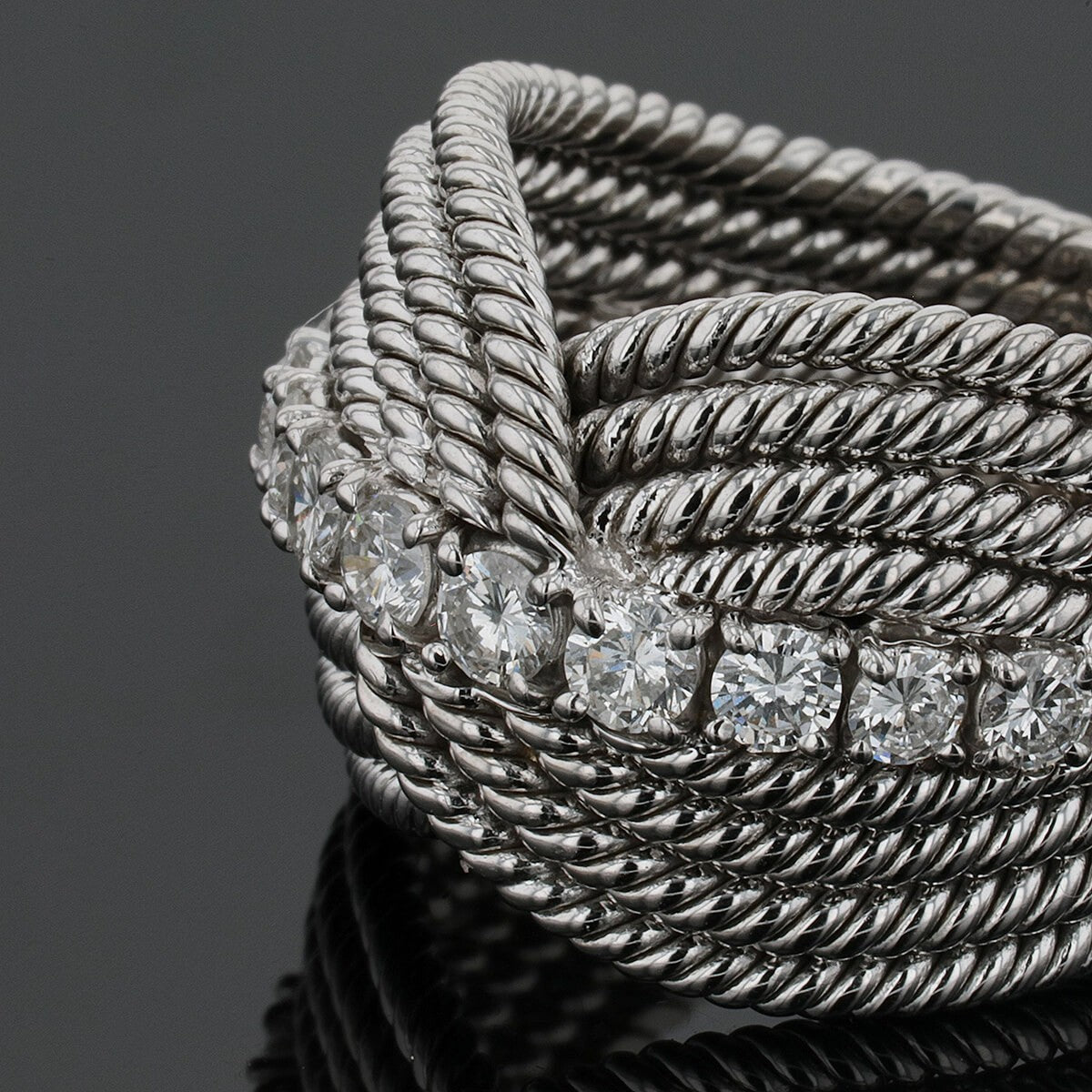 Diamonds and gold ring