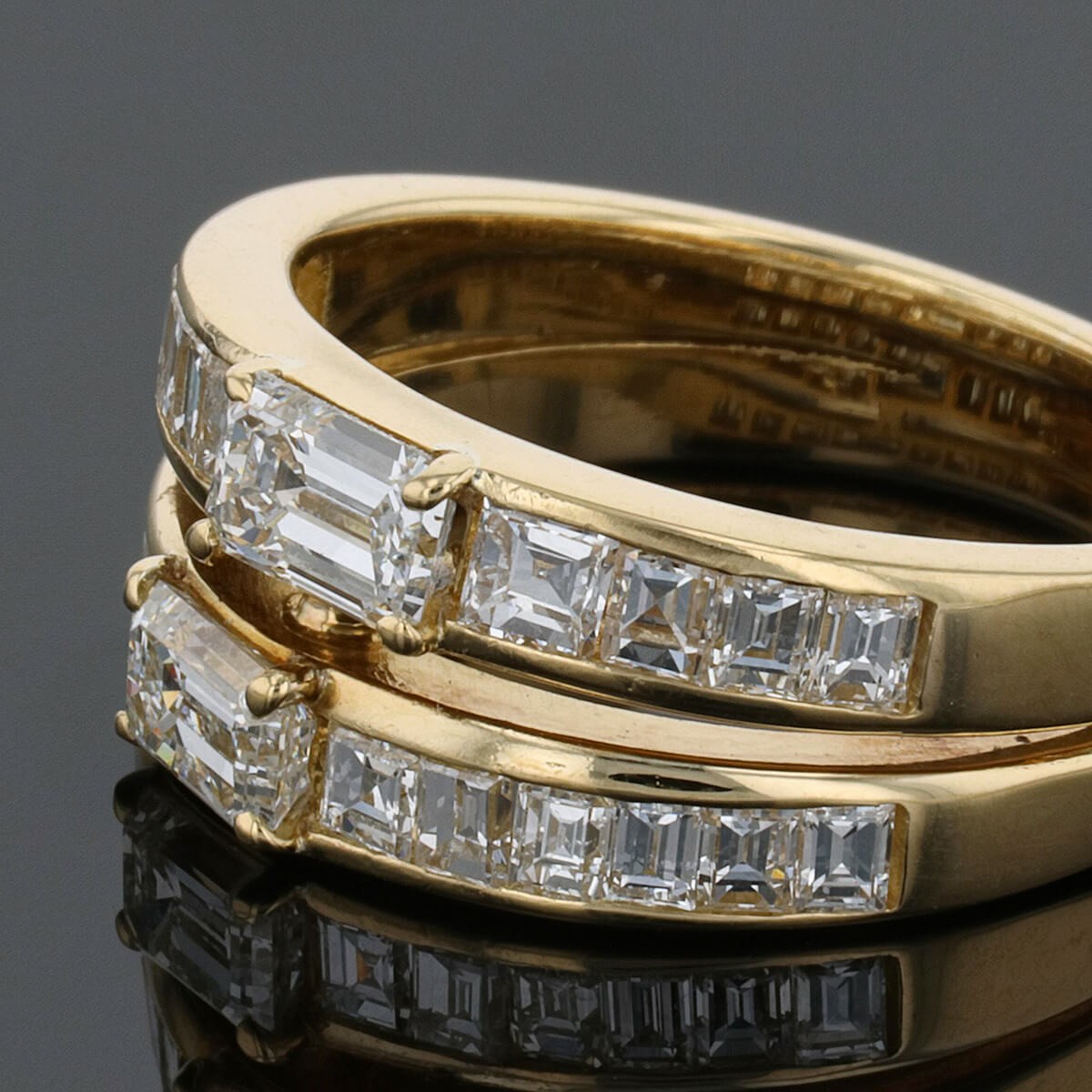 Diamonds and gold ring