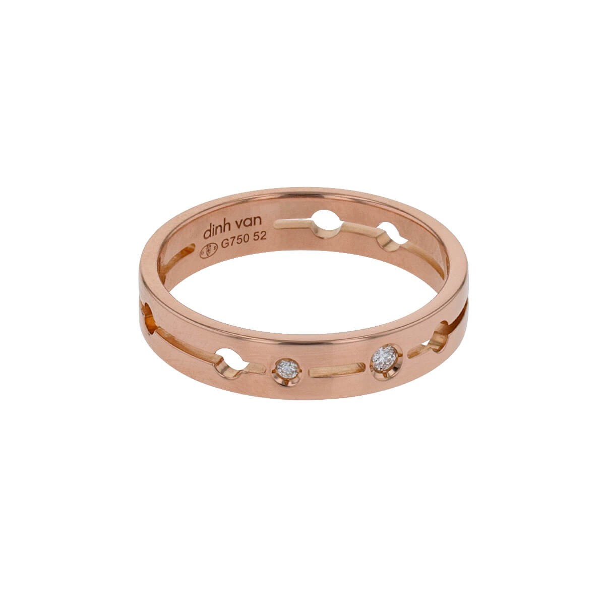 Dinh Van Pulse diamonds and gold ring